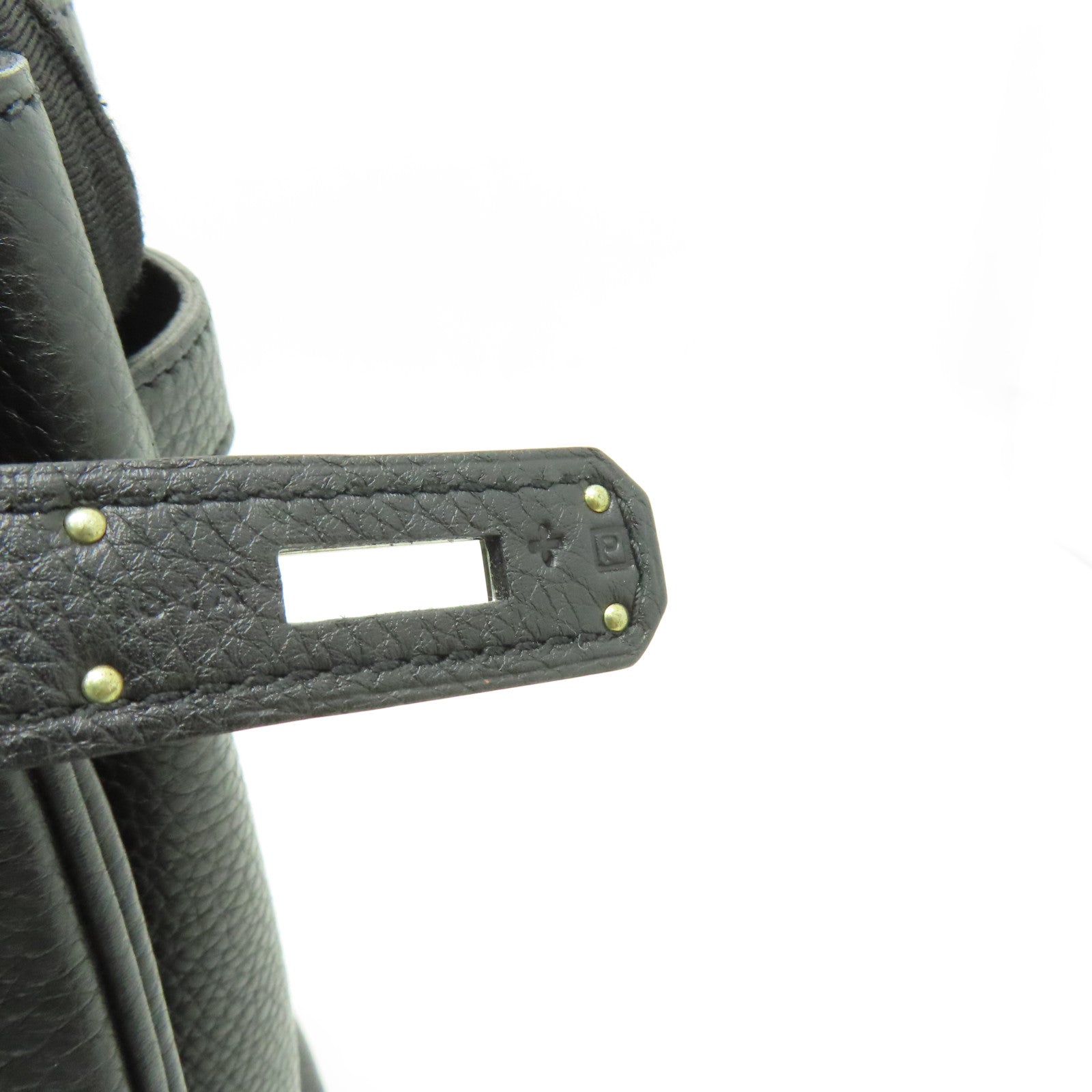 HERMES Togo皮革Birkin 35銀扣手挽袋Noir黑色