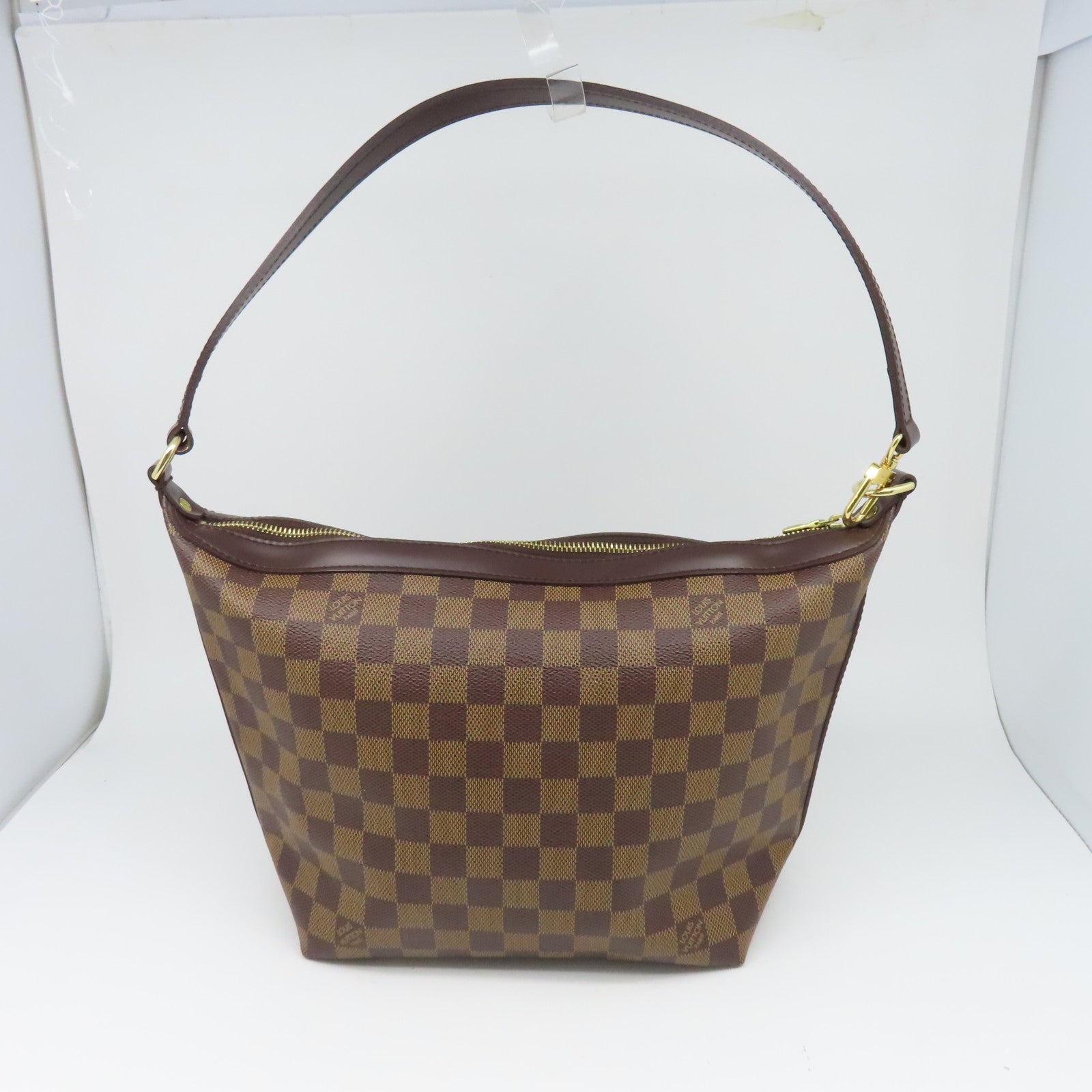 LOUIS VUITTON Damier Illovo MM金扣肩背袋啡色
