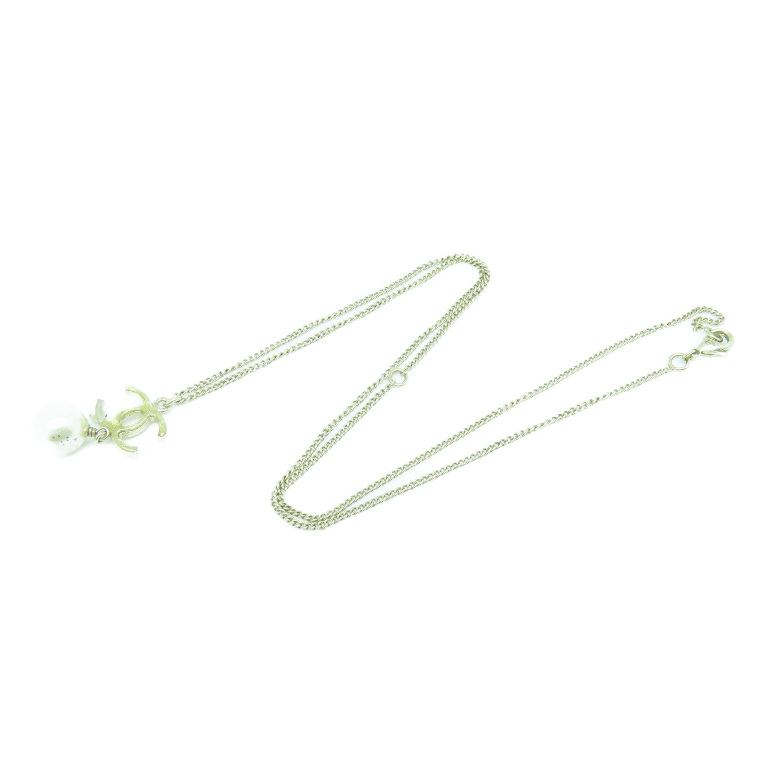 CHANEL metal Necklace necklace gold
