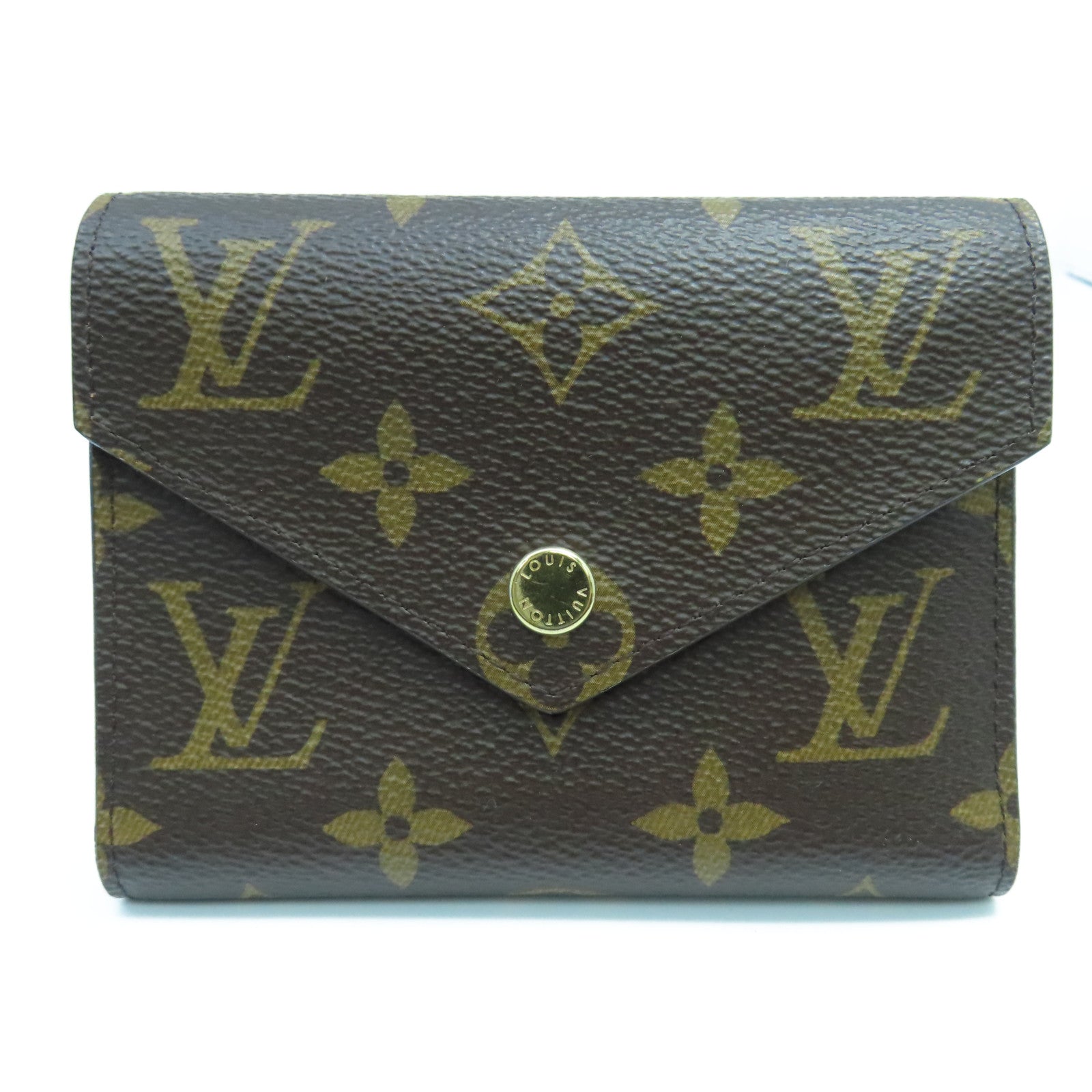 LOUIS VUITTON Monogram Wallet金扣錢包啡色