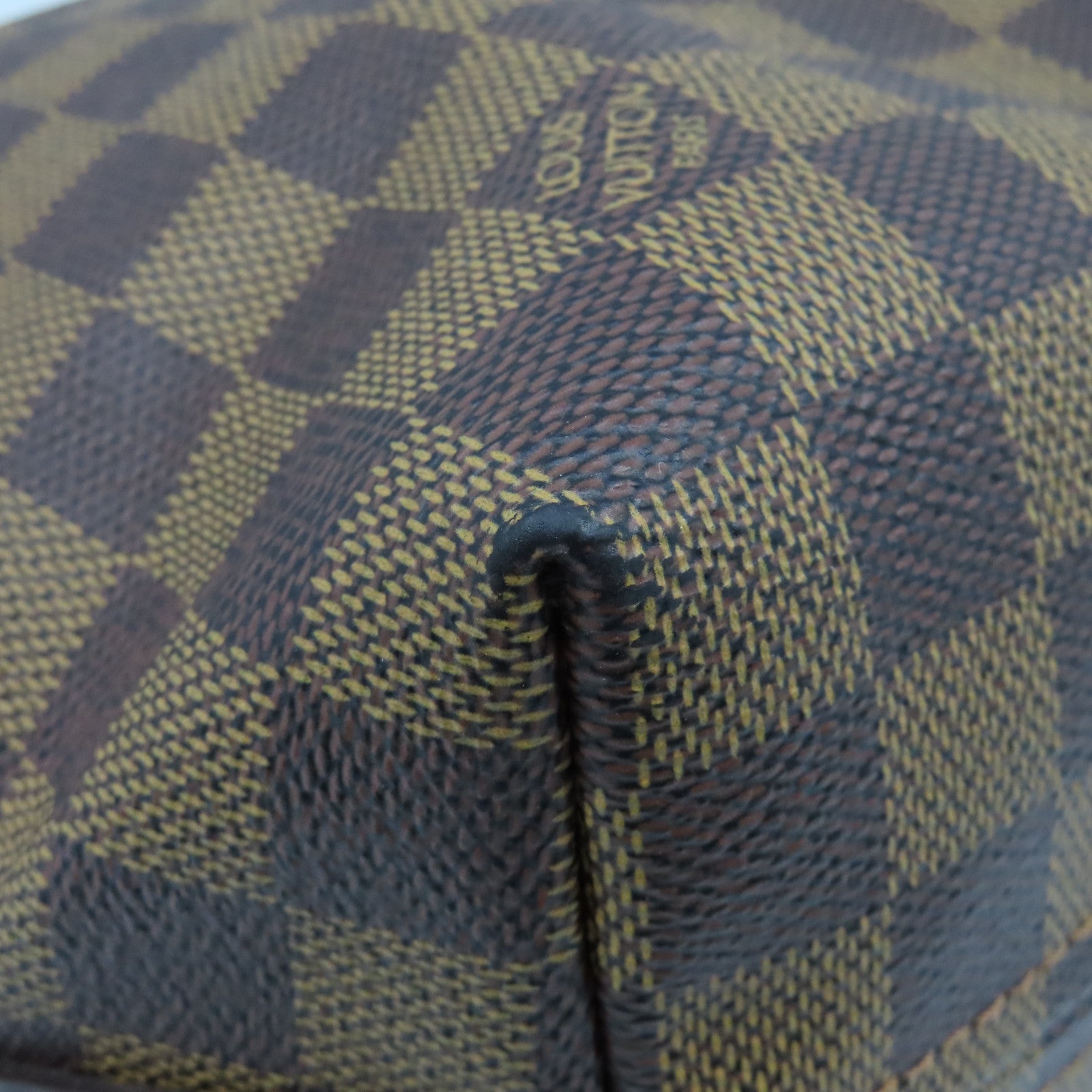 LOUIS VUITTON Damier Illovo MM金扣肩背袋啡色