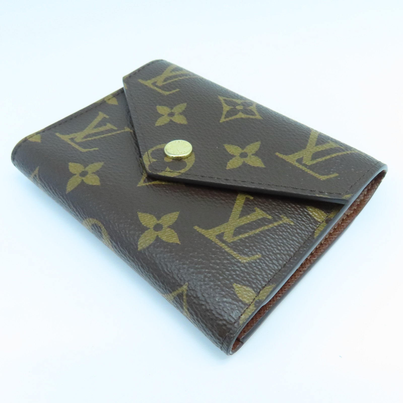 LOUIS VUITTON Monogram Wallet金扣錢包啡色