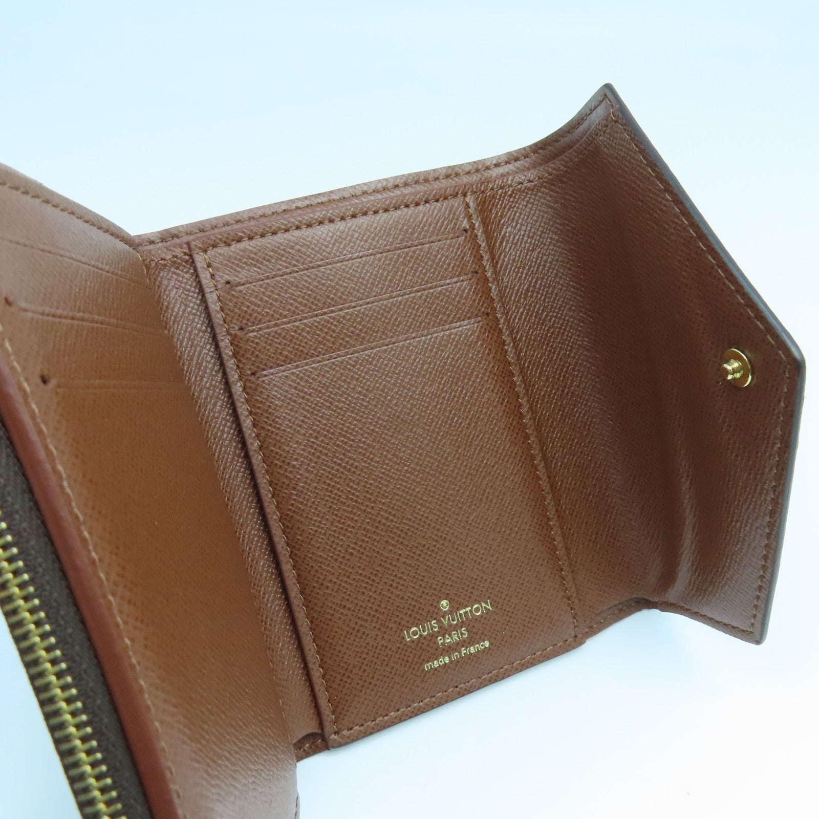 LOUIS VUITTON Monogram Wallet金扣錢包啡色