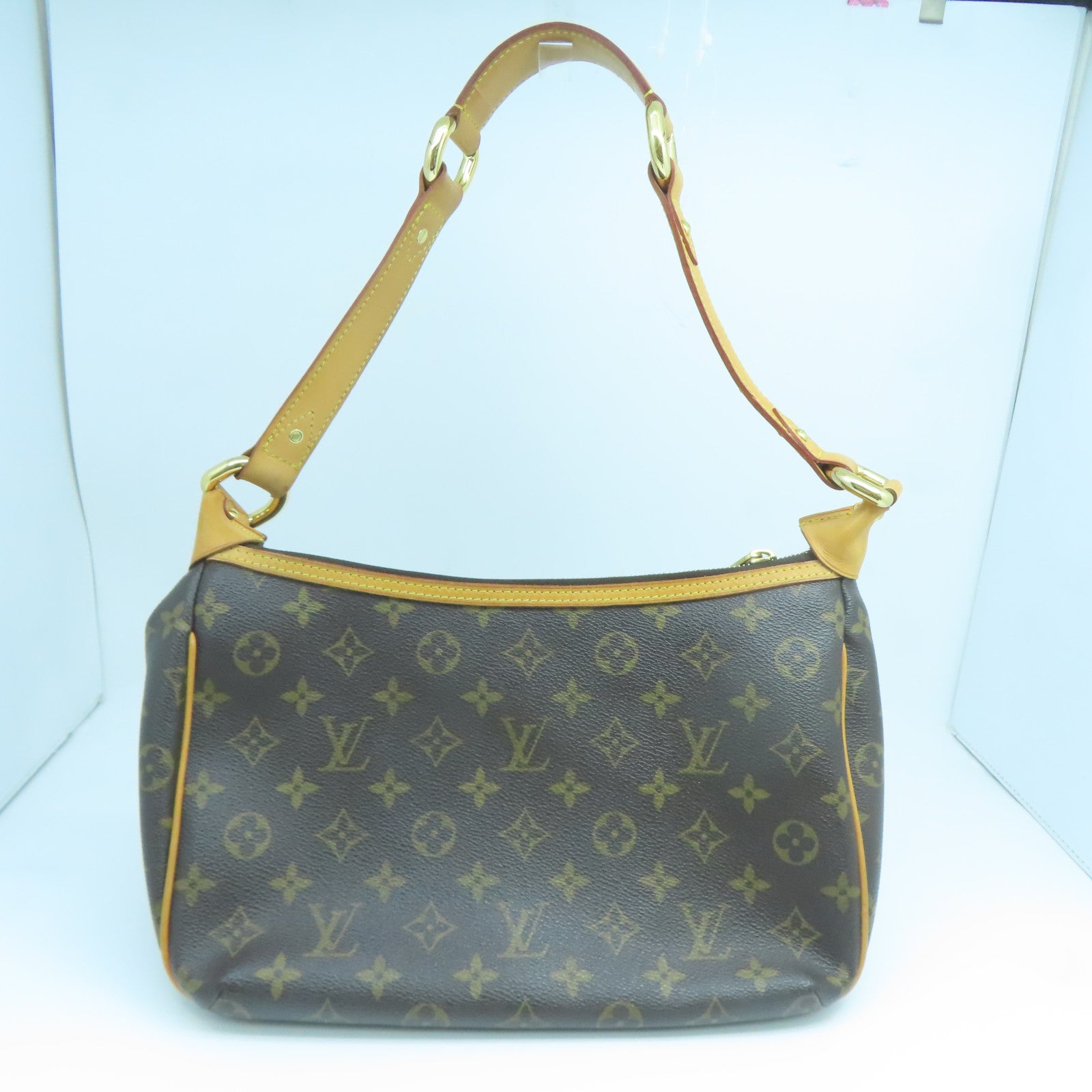 LOUIS VUITTON Monogram Tikal GM金扣肩背袋啡色