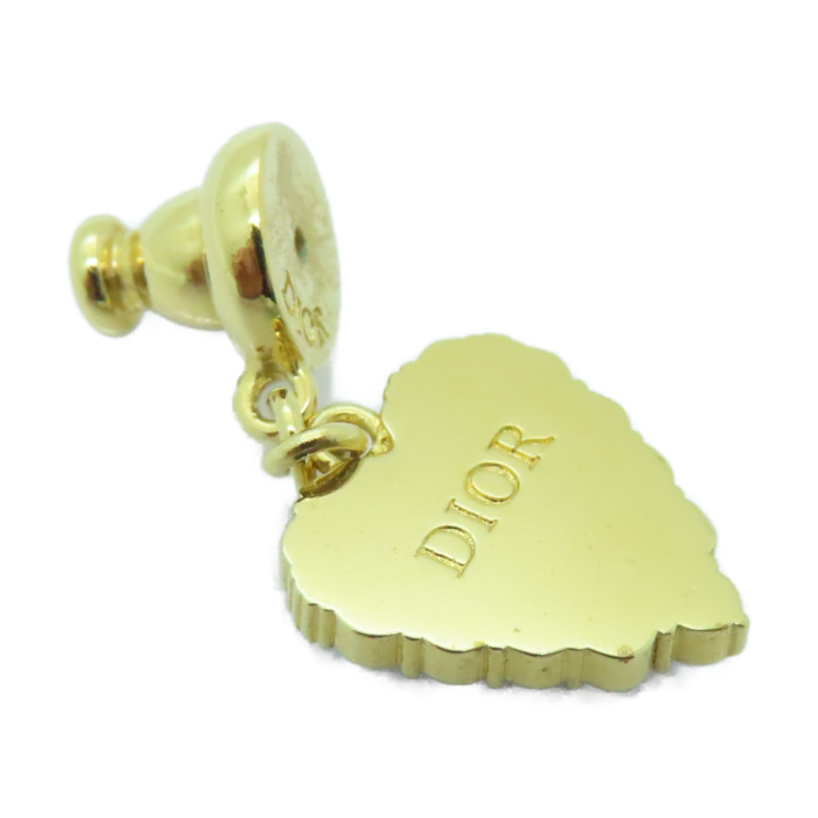 Dior 金屬Earrings耳環透明/金色