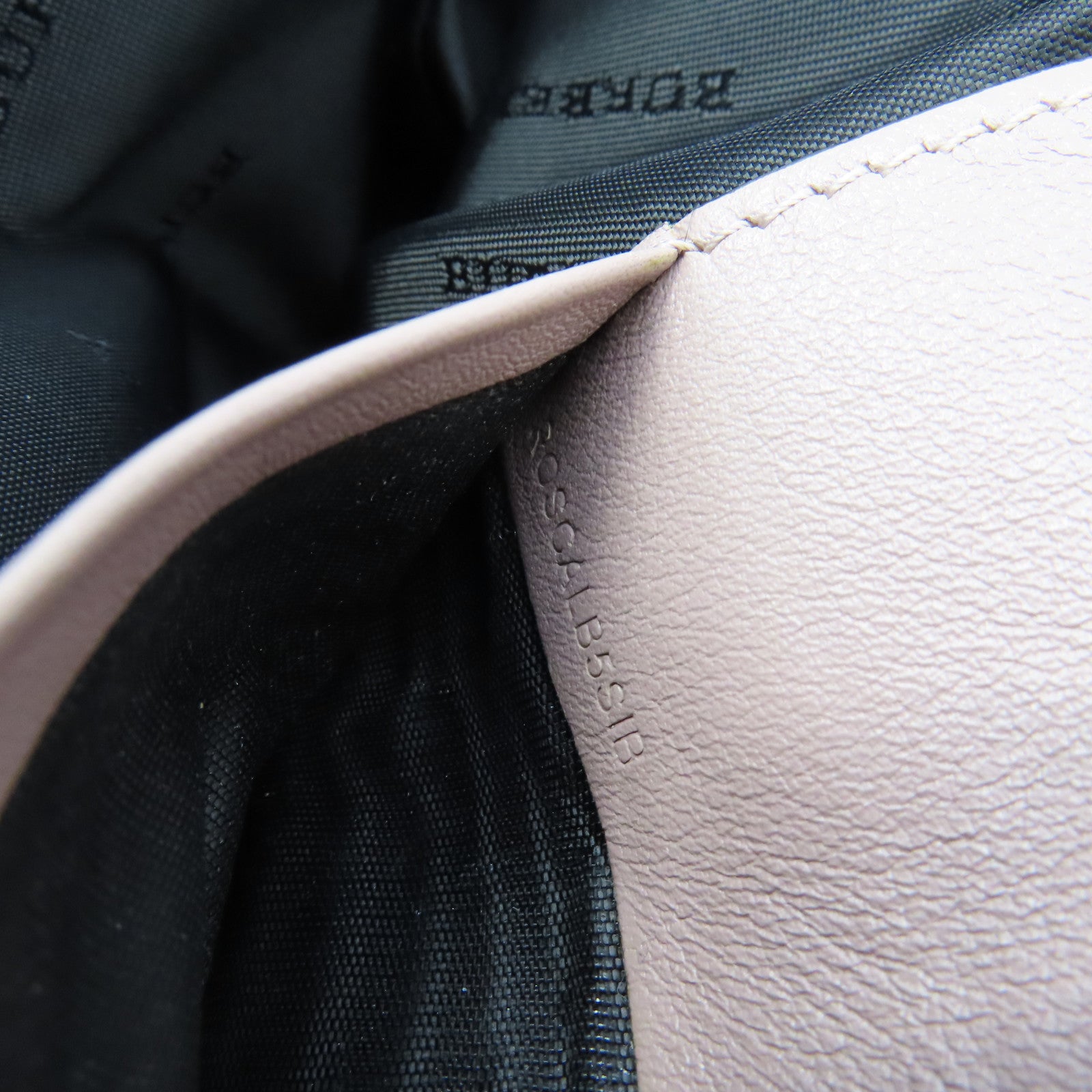BURBERRY 帆布/牛皮皮革Shoulder Bag金扣肩背袋啡色/粉紅色