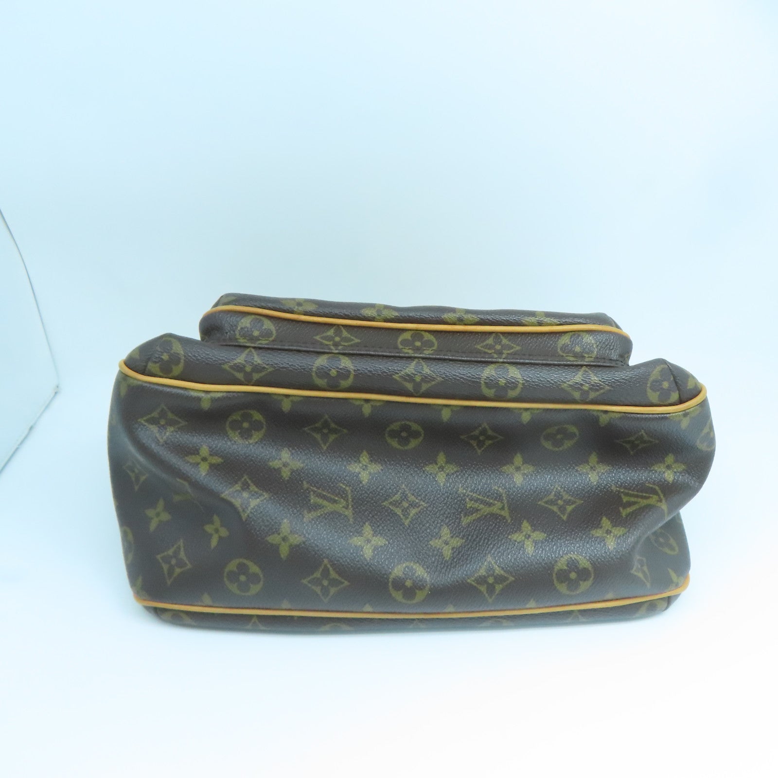 LOUIS VUITTON Monogram Tikal GM金扣肩背袋啡色