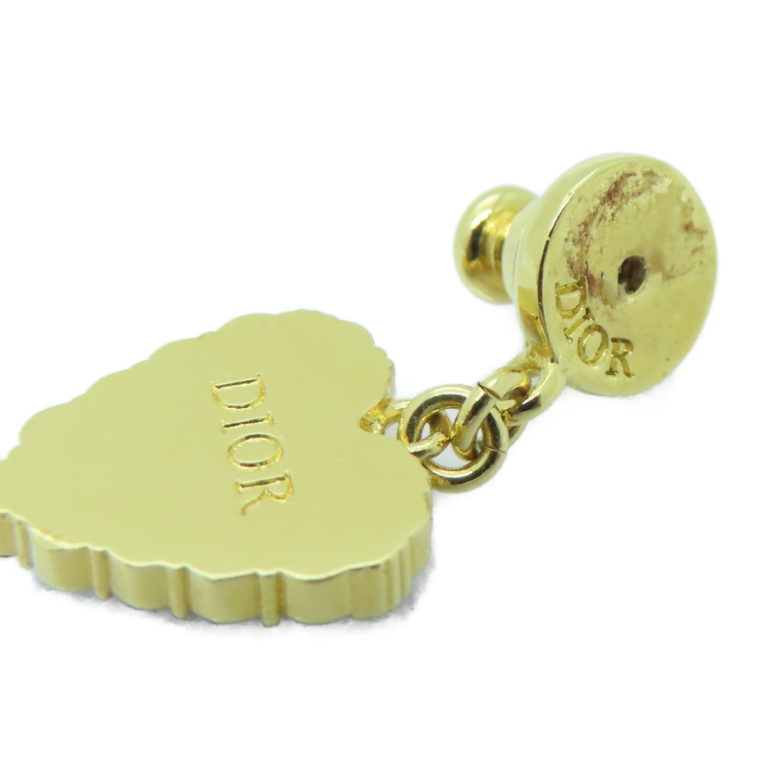 Dior 金屬Earrings耳環透明/金色