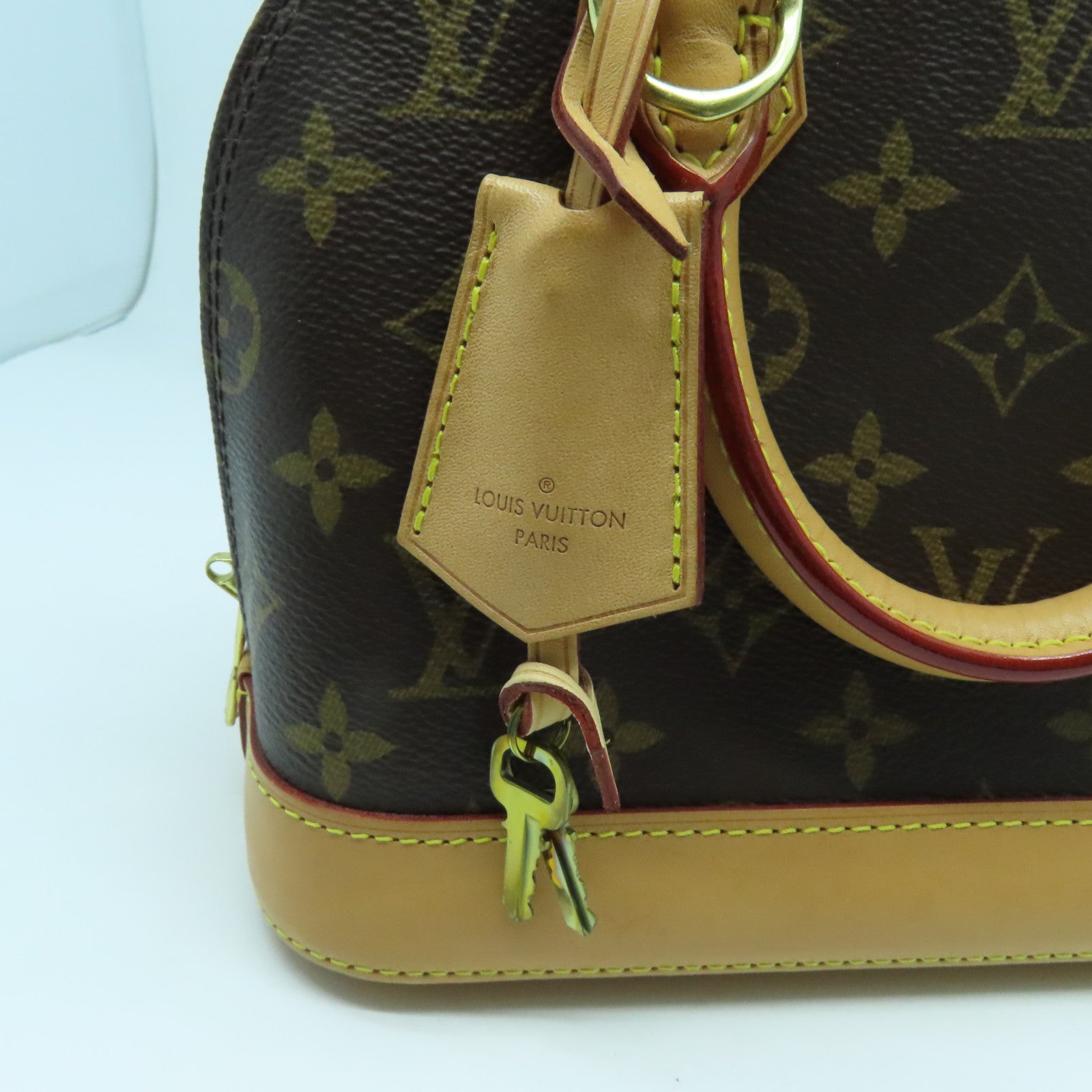 LOUIS VUITTON Monogram Alma BB金扣手挽肩背兩用袋啡色