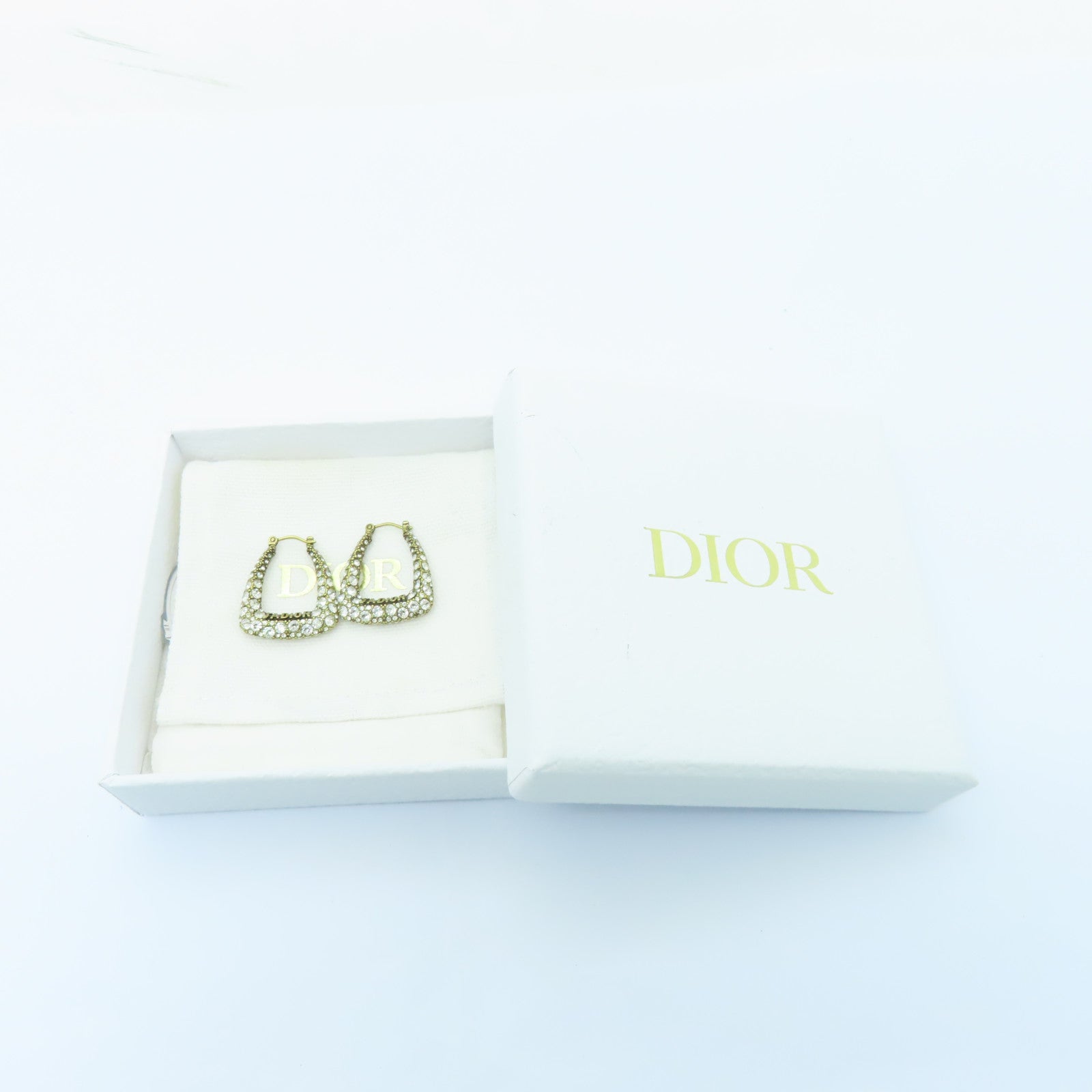 Dior 金屬Earrings耳環透明/金色