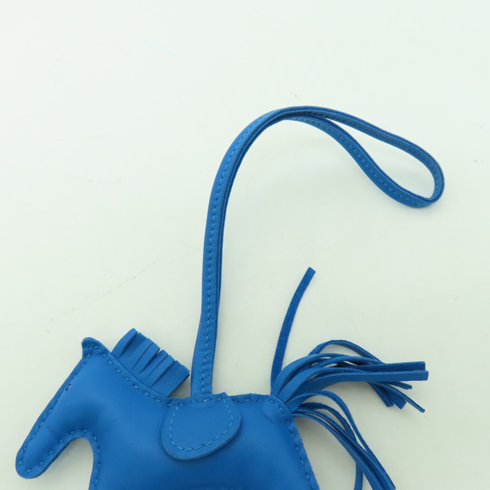 HERMES Swift皮革Rodeo PM掛飾藍色