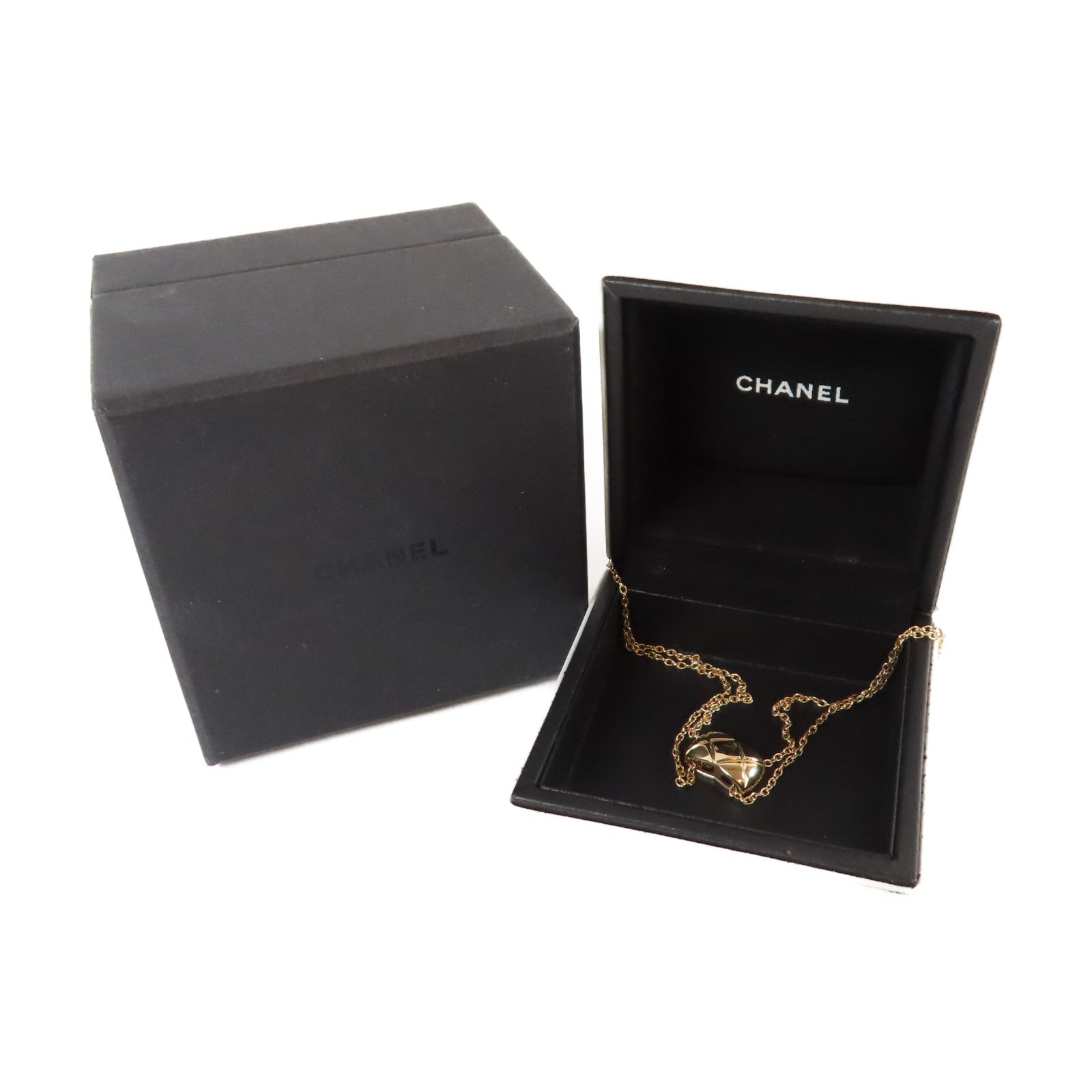 CHANEL 18K玫瑰金Coco Crush Necklace項鍊#38cm