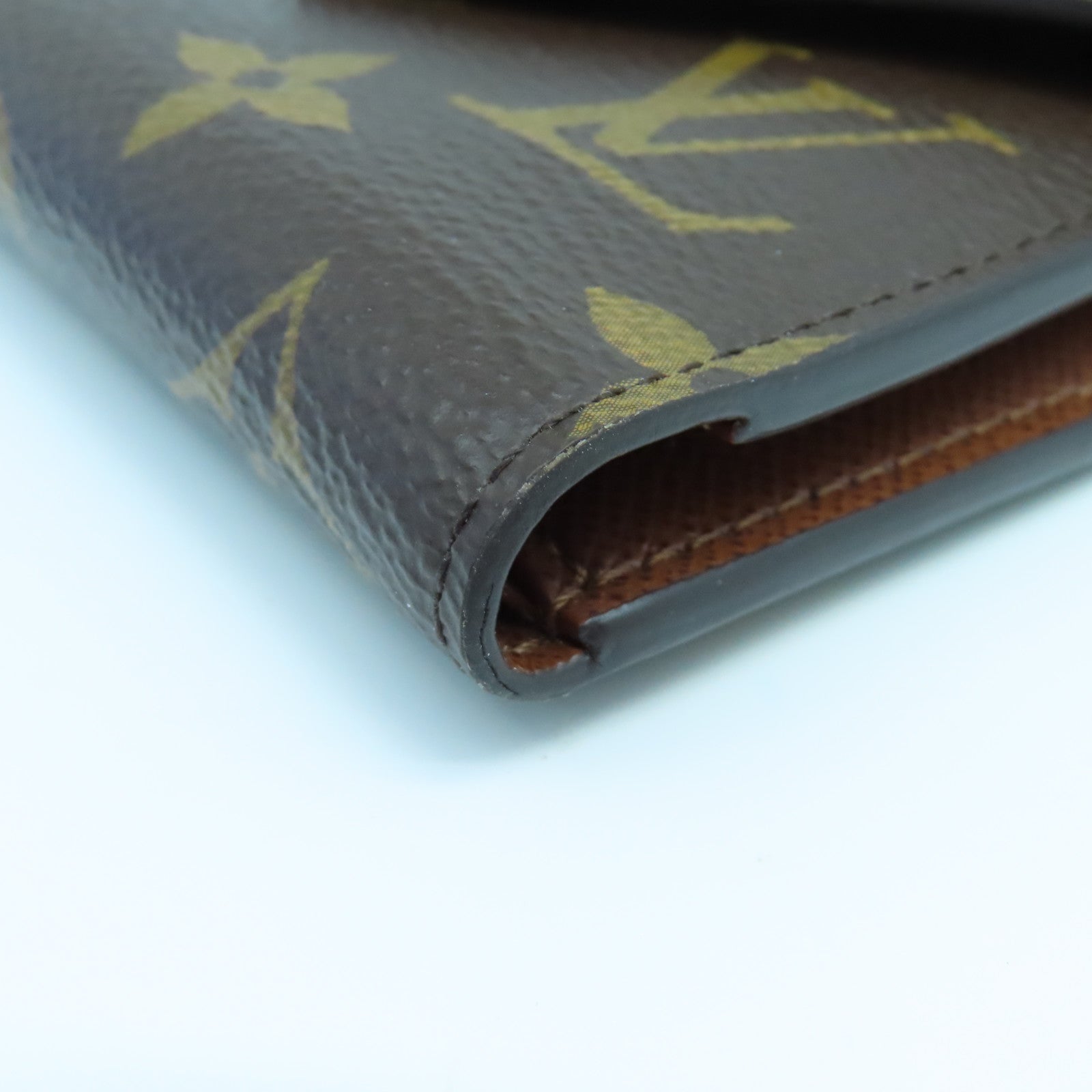 LOUIS VUITTON Monogram Wallet金扣錢包啡色