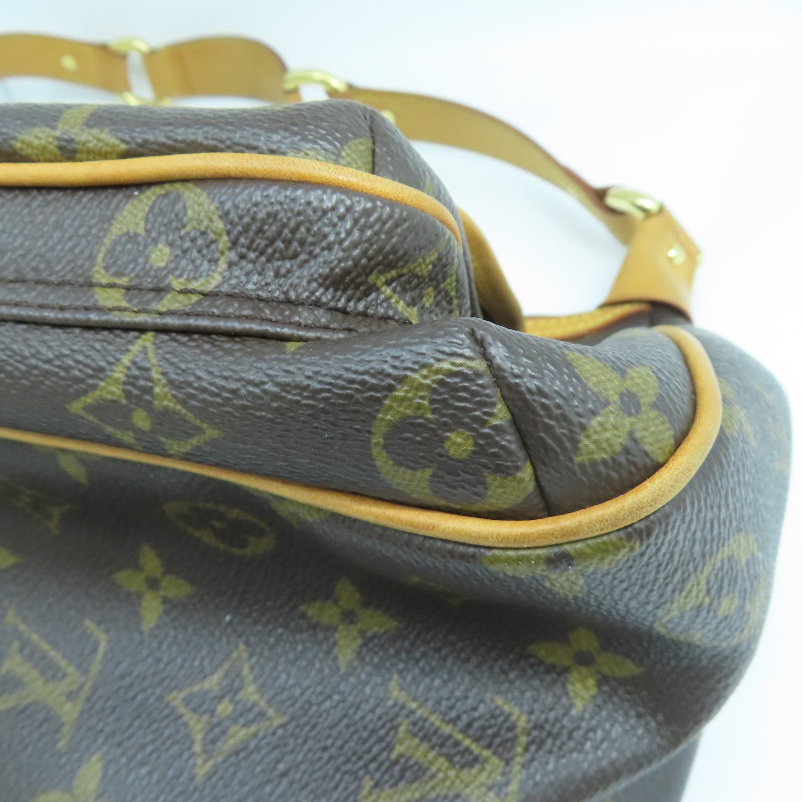 LOUIS VUITTON Monogram Tikal GM金扣肩背袋啡色
