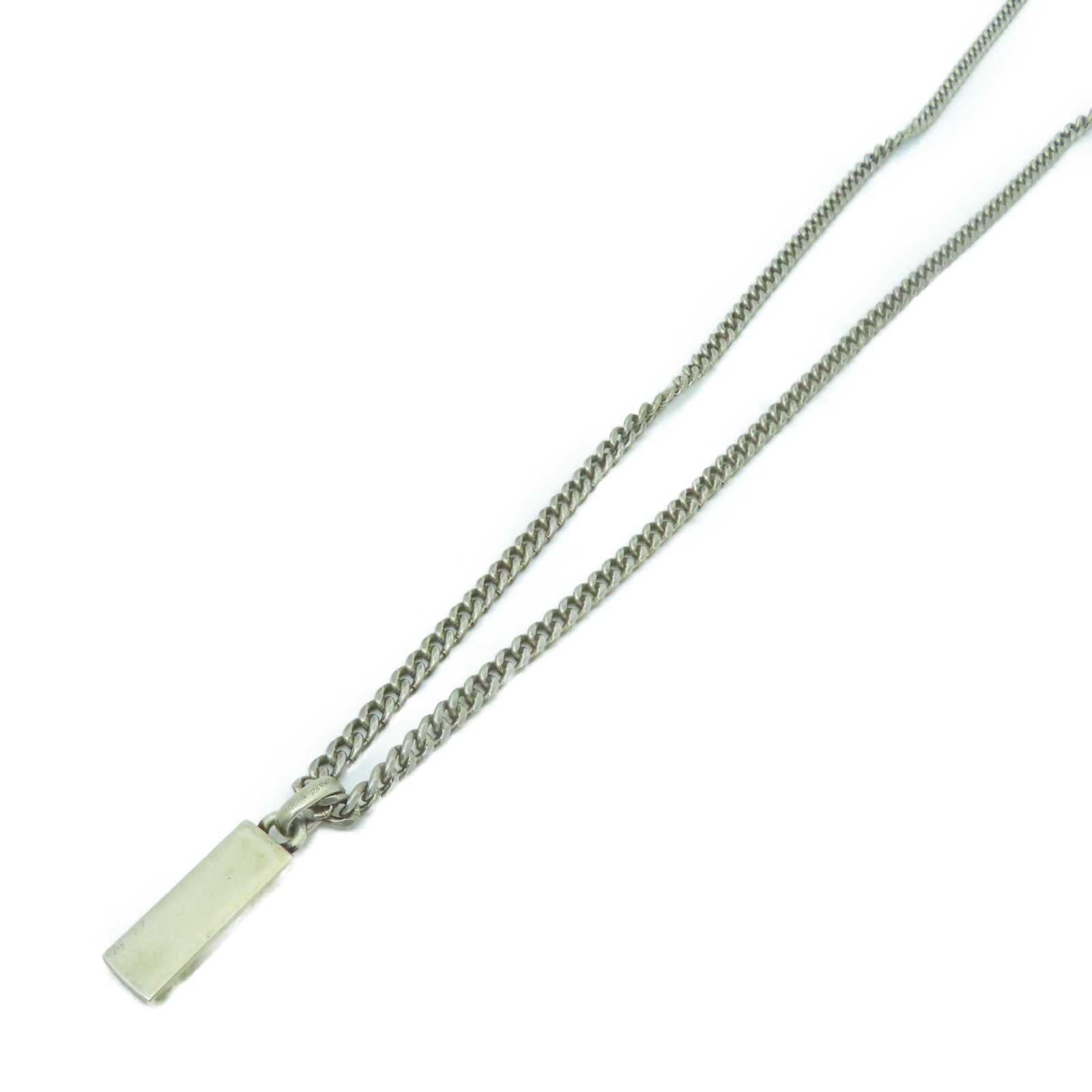 GUCCI 925純銀Necklace項鍊銀色/綠色/藍色