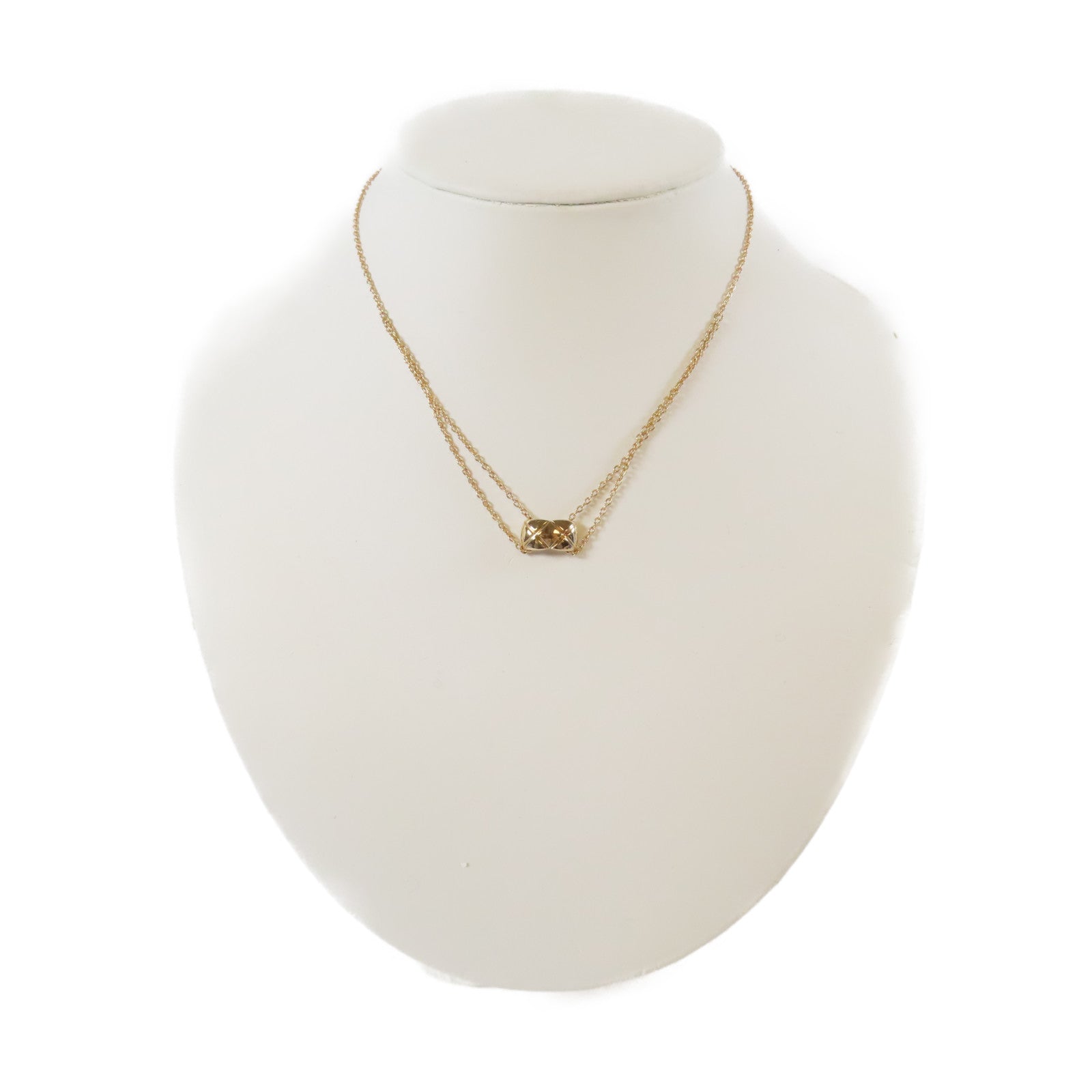 CHANEL 18K玫瑰金Coco Crush Necklace項鍊#38cm