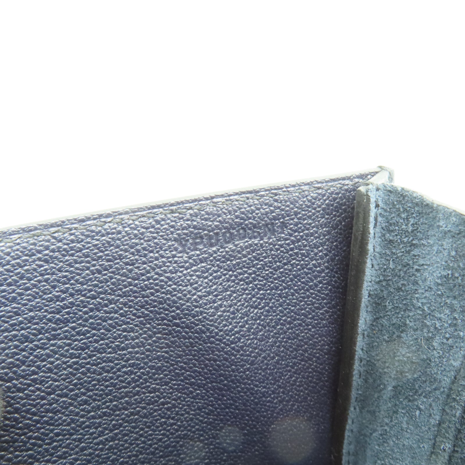 HERMES Epsom皮革Sacabar金扣肩背袋深藍色