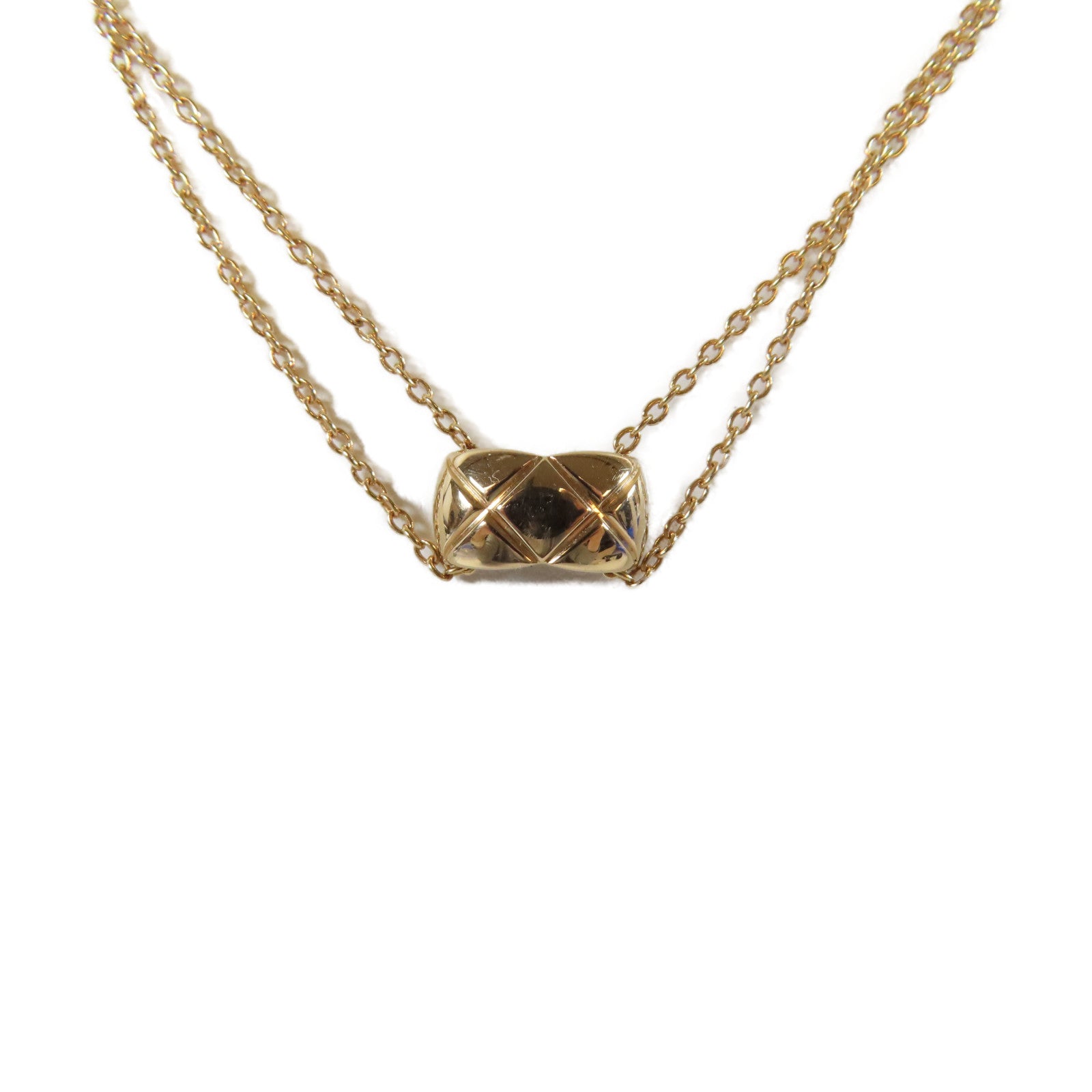 CHANEL 18K玫瑰金Coco Crush Necklace項鍊#38cm