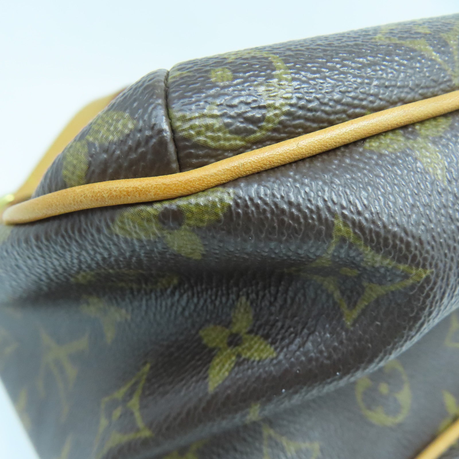 LOUIS VUITTON Monogram Tikal GM金扣肩背袋啡色