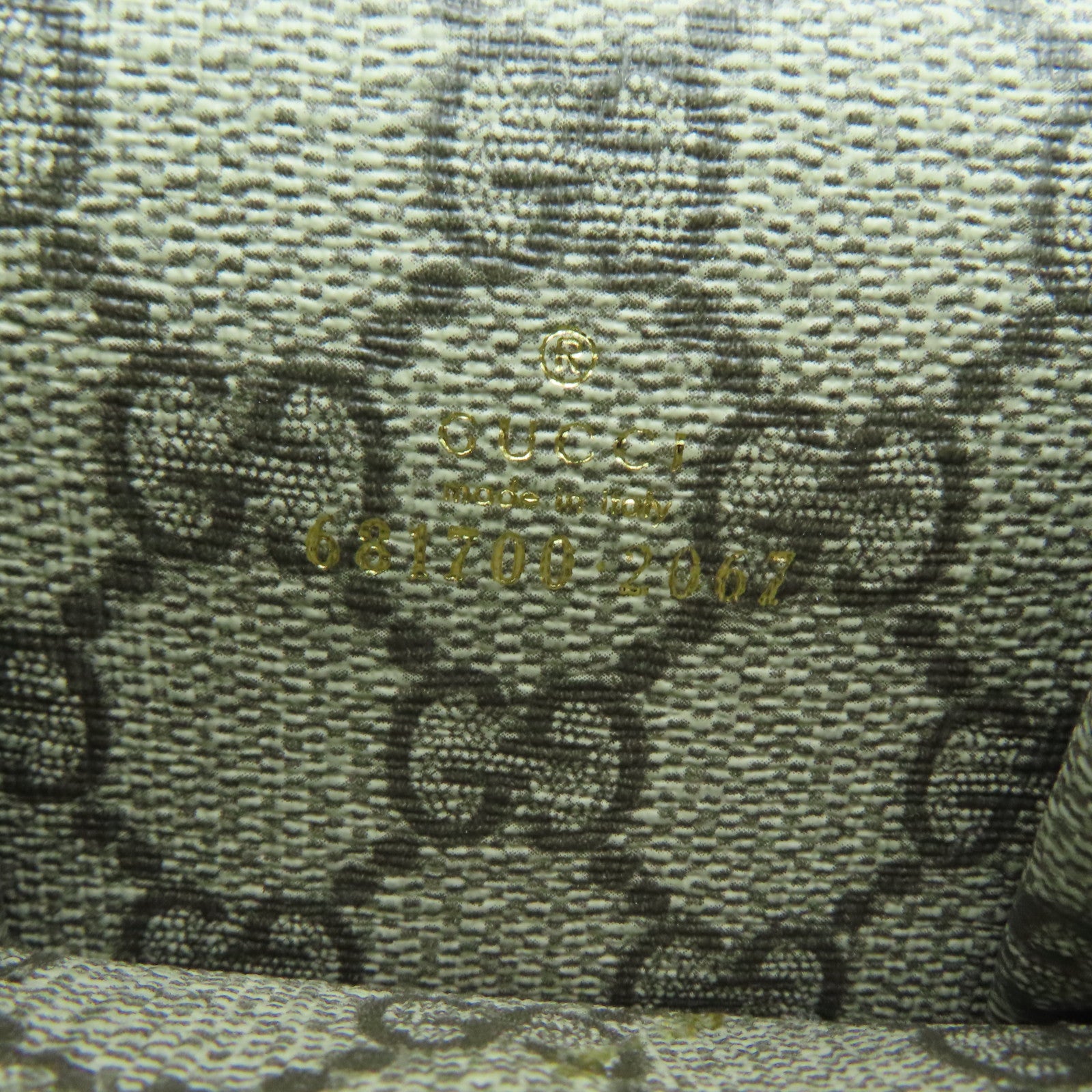 GUCCI Coated Canvas The Hacker Project Wallet Gold Buckle Wallet Brown