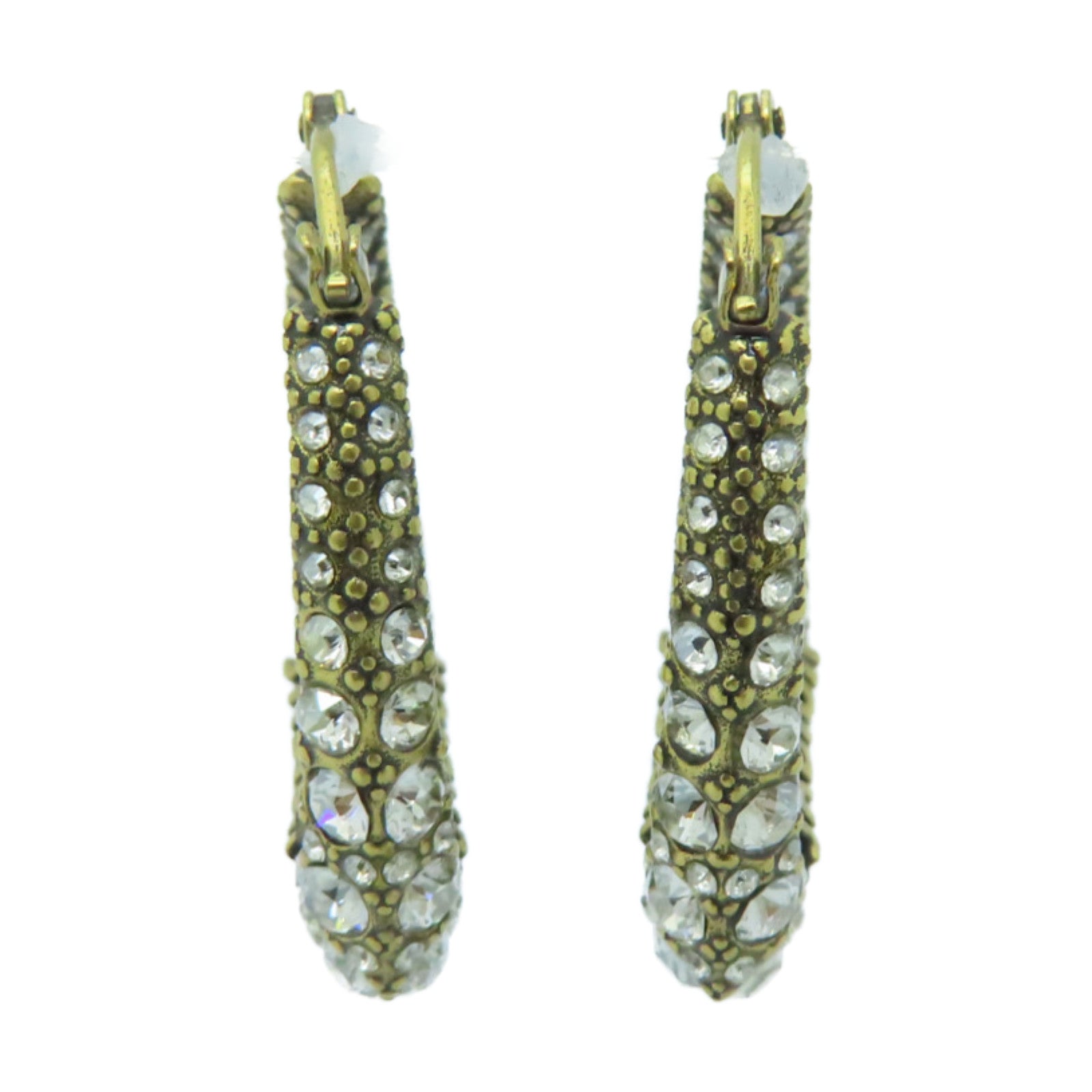 Dior 金屬Earrings耳環透明/金色
