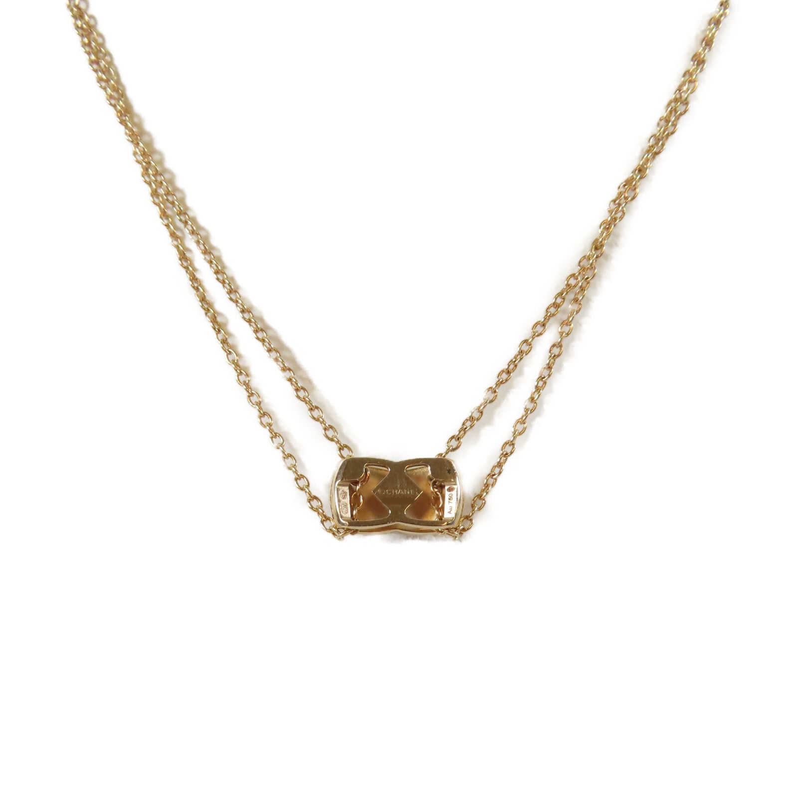 CHANEL 18K玫瑰金Coco Crush Necklace項鍊#38cm