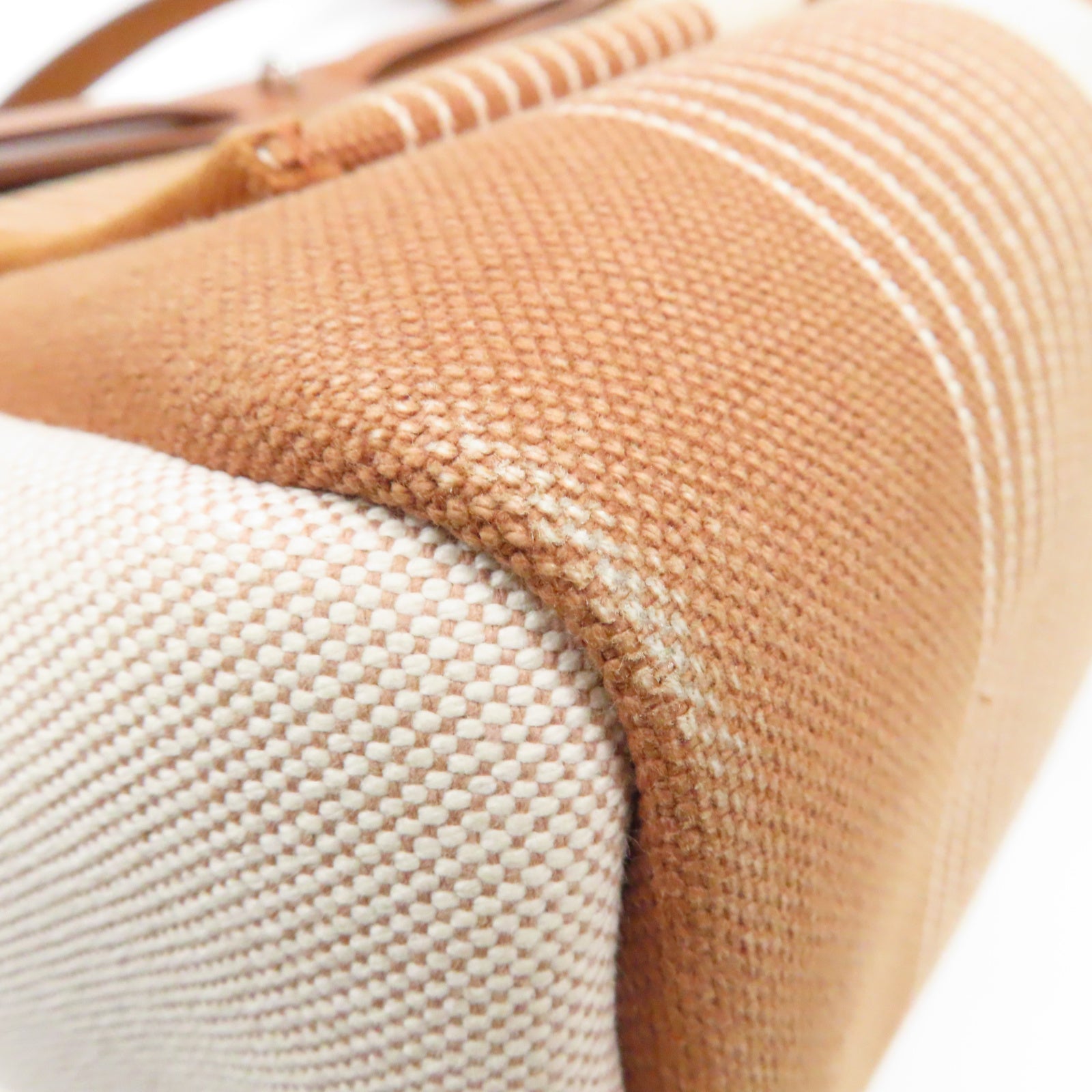 HERMES 帆布Herbag PM銀扣手挽肩背兩用袋Gold經典駝色/米色