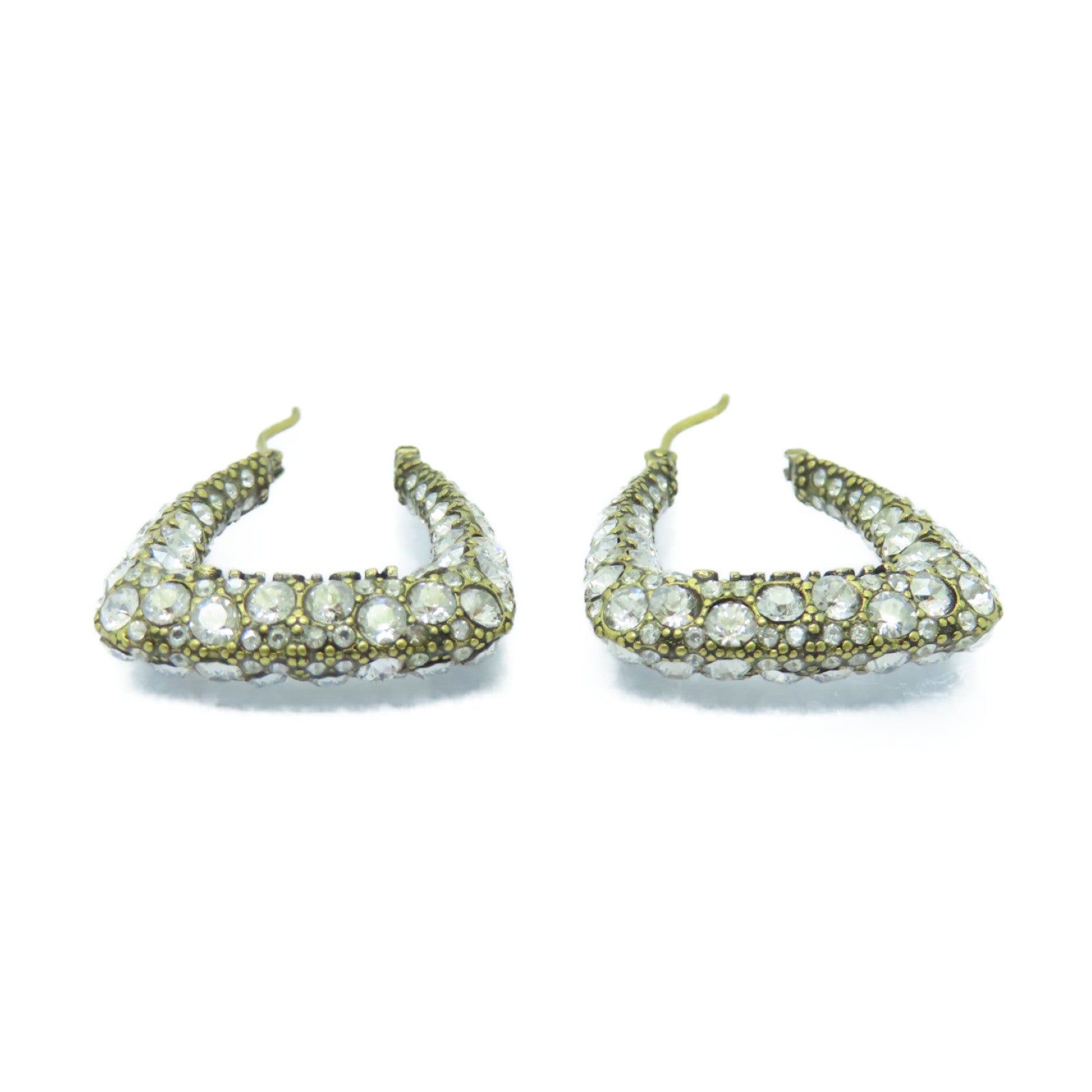 Dior 金屬Earrings耳環透明/金色