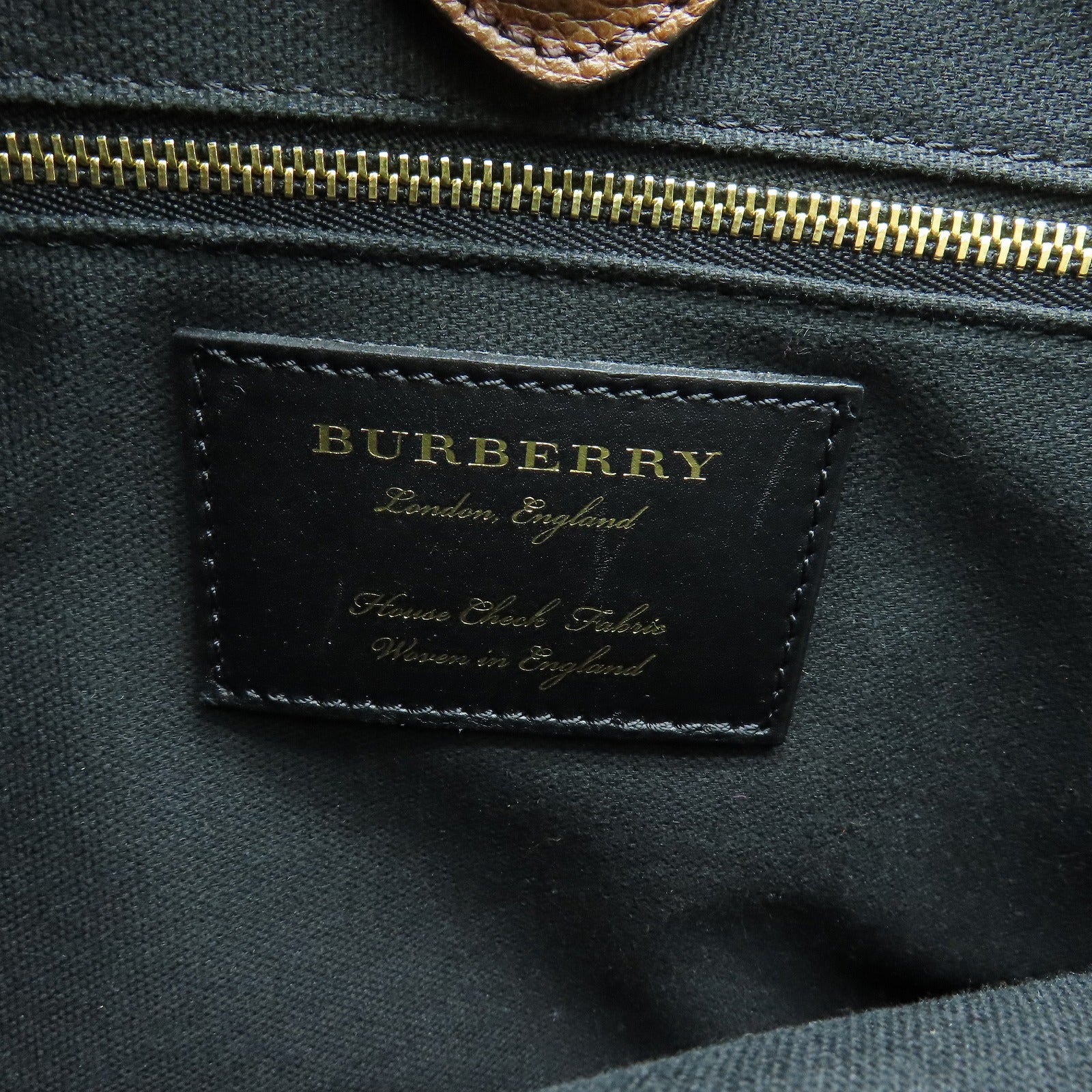 BURBERRY 牛皮皮革Mediun Banner Bag金扣手挽袋啡色