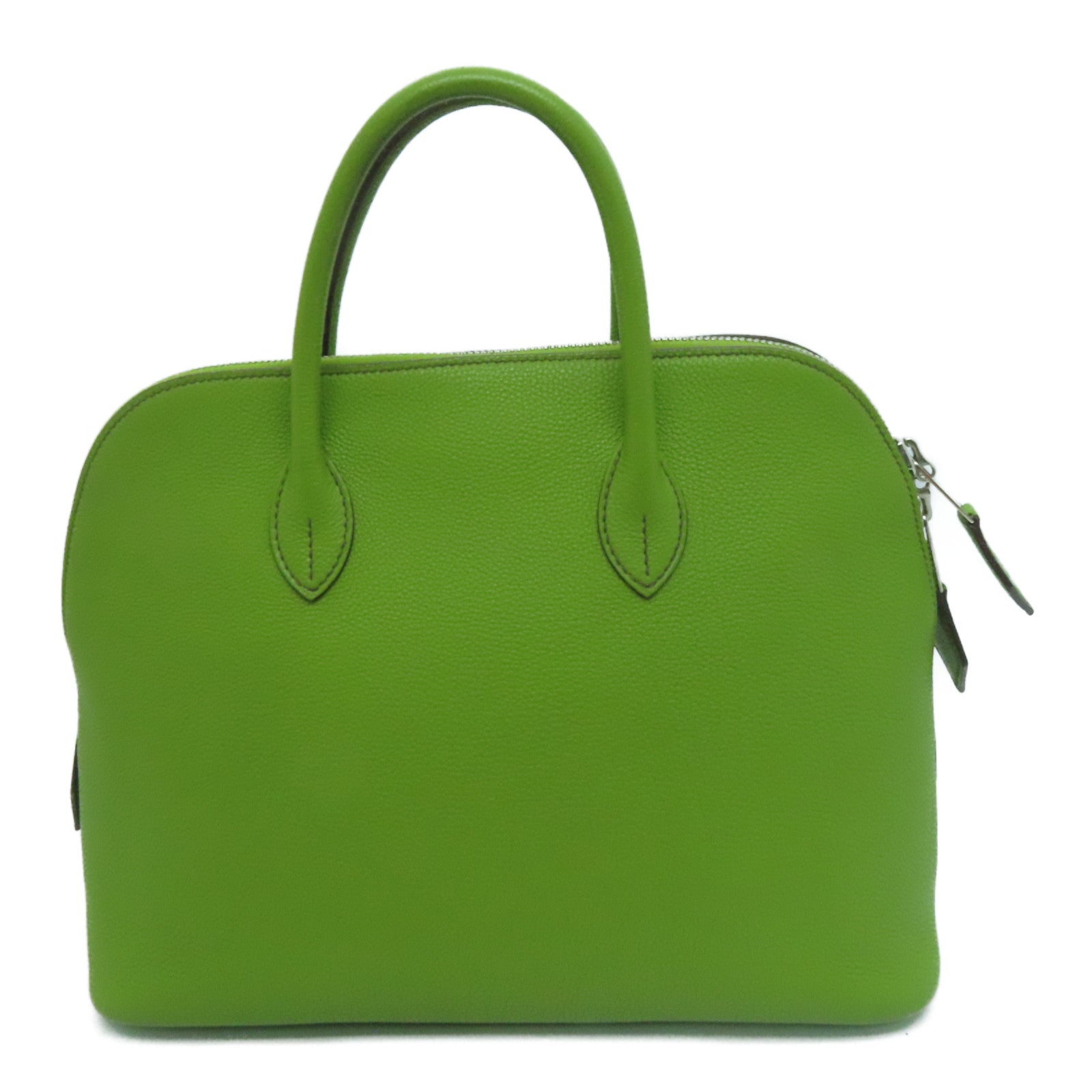 HERMES 【激减优惠】Togo皮革Bolide 1923银扣手挽肩背两用袋Anis Green/绿色