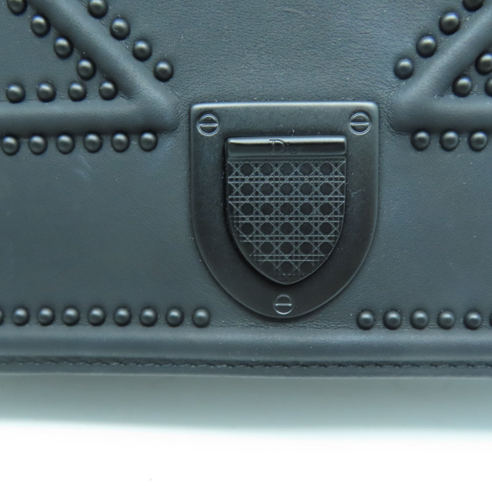 Dior 牛皮皮革Diorama Woc黑扣鏈帶肩背袋黑色