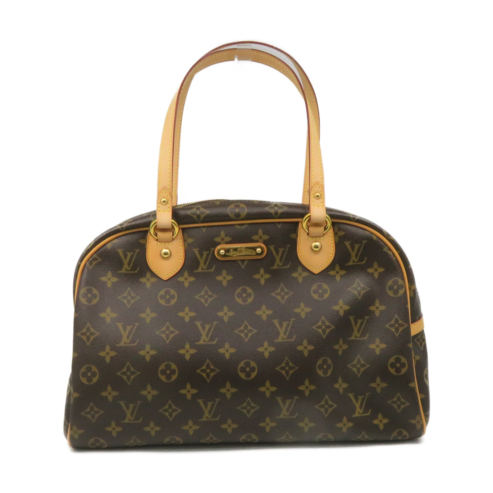 LOUIS VUITTON Monogram Montorgueil GM Shoulder Bag brown