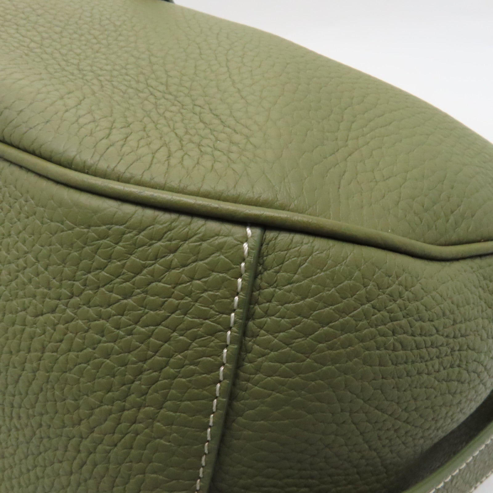 Dior 【激減優惠】牛皮皮革2way Shoulder Bag銀扣手挽肩背兩用袋卡其色