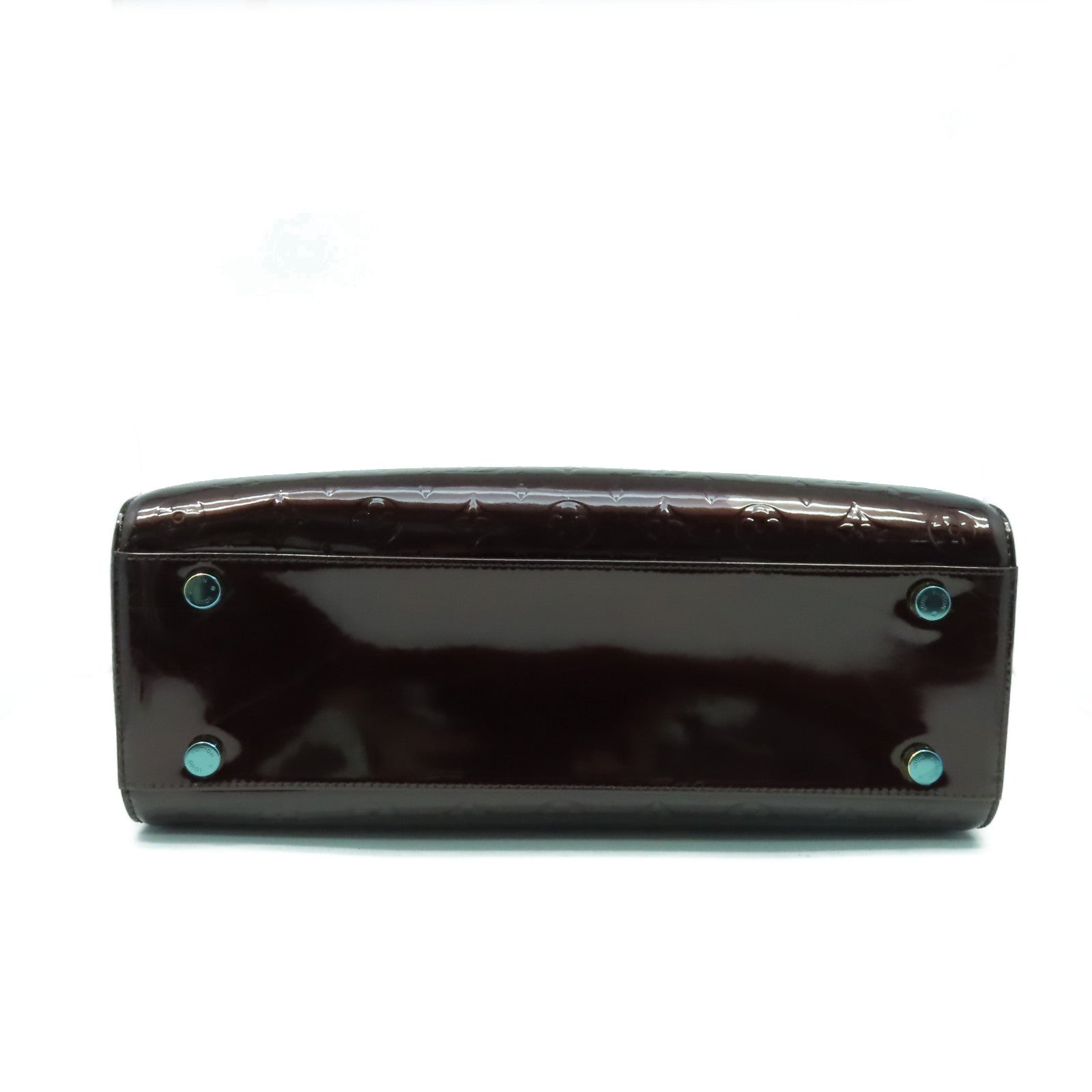 LOUIS VUITTON 【激減優惠】Monogram Vernis BREA GM金扣手挽肩背兩用袋紅酒色