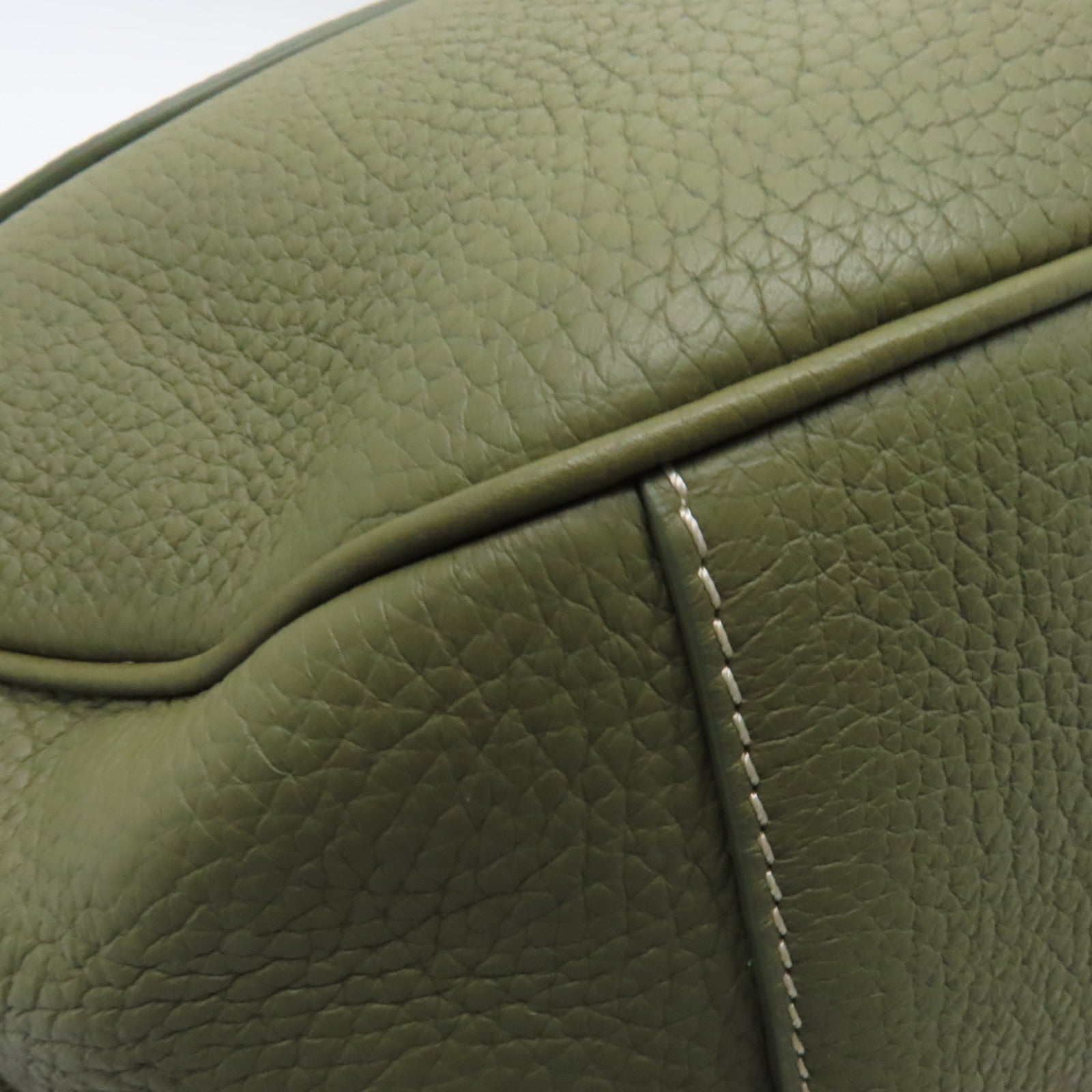 Dior 【激減優惠】牛皮皮革2way Shoulder Bag銀扣手挽肩背兩用袋卡其色