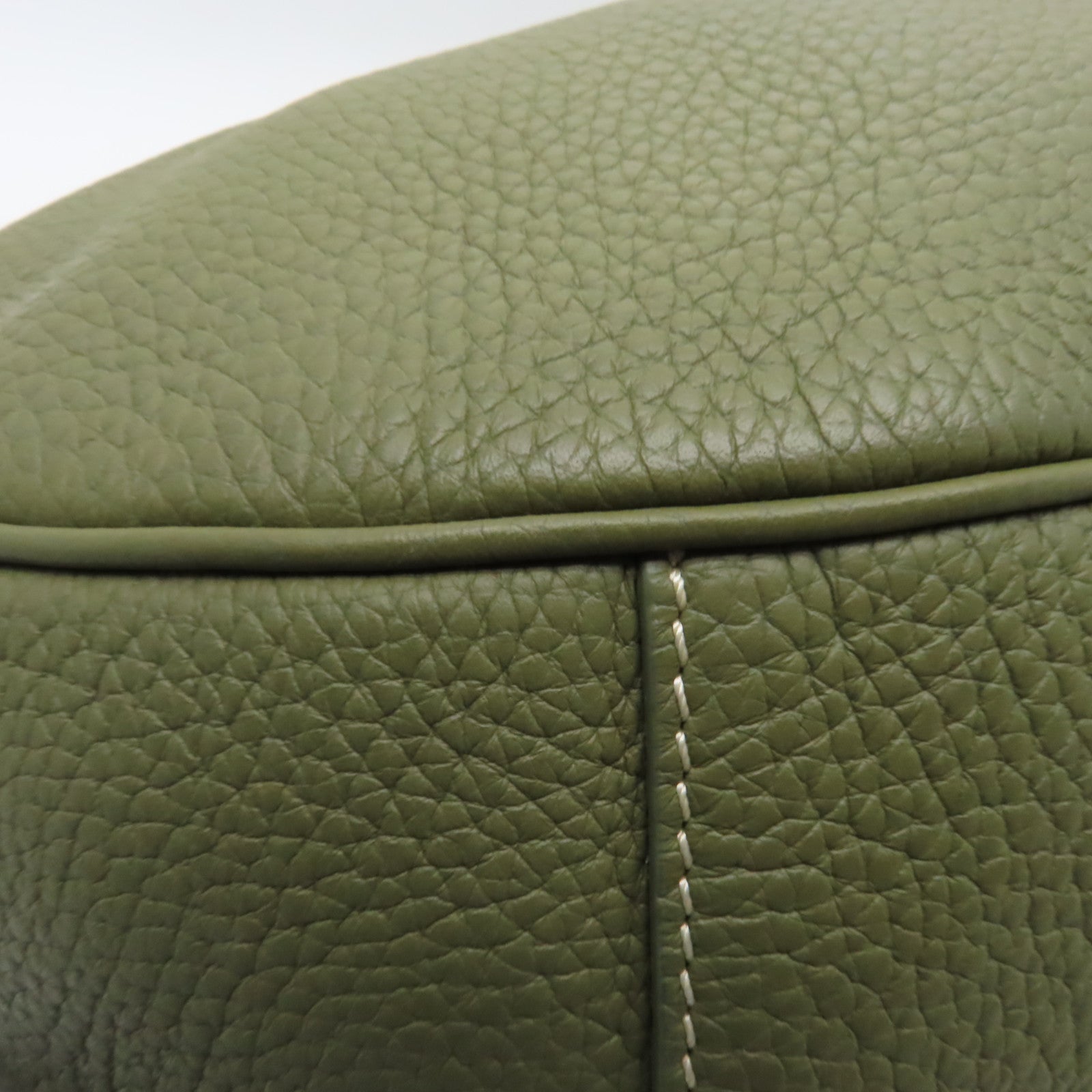 Dior 【激減優惠】牛皮皮革2way Shoulder Bag銀扣手挽肩背兩用袋卡其色