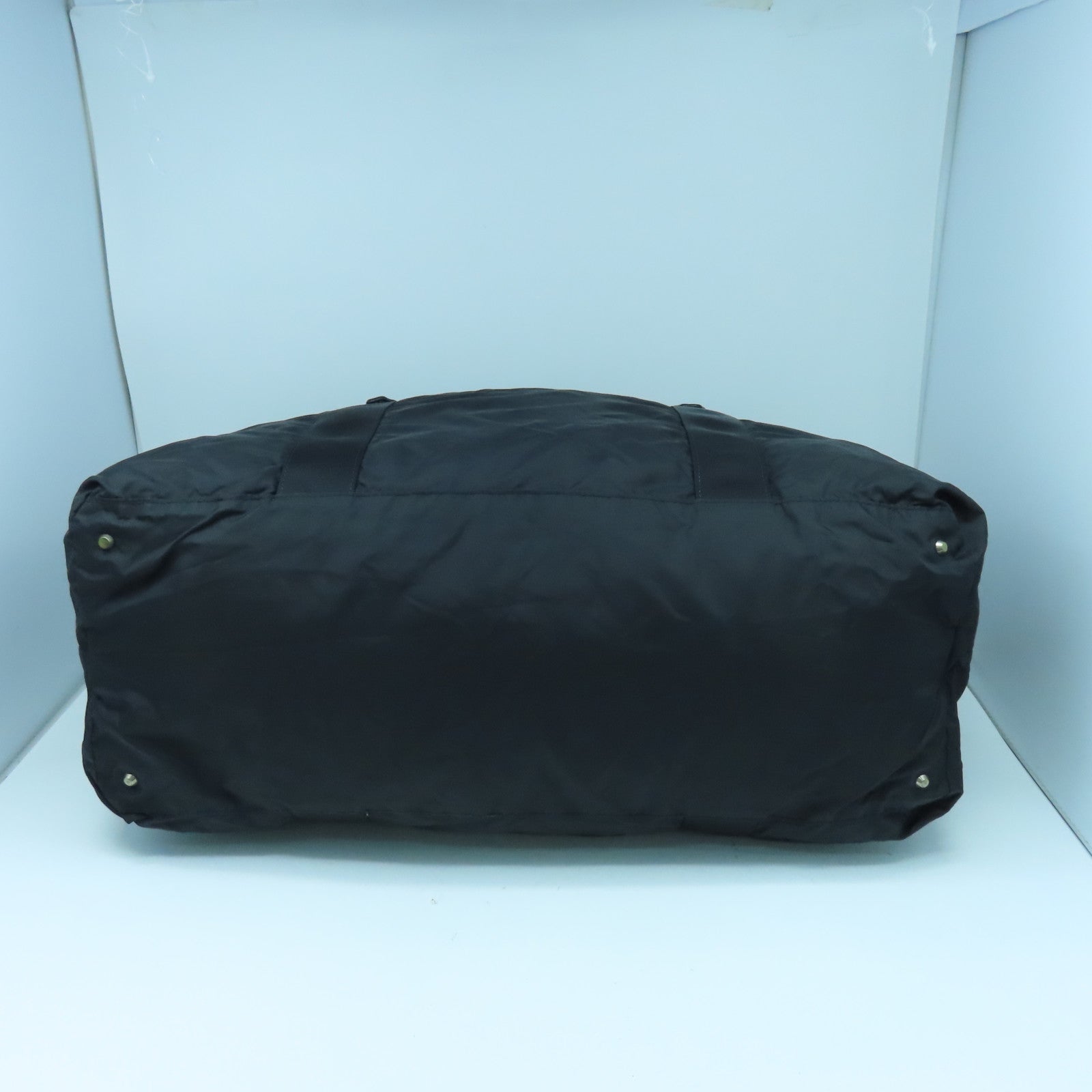 agnes b. 尼龍2way Shoulder Bag銀扣手挽肩背兩用袋黑色