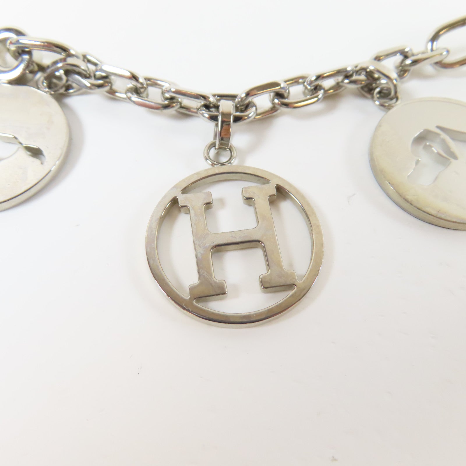 HERMES 金屬Amulette Charm銀扣掛飾銀色
