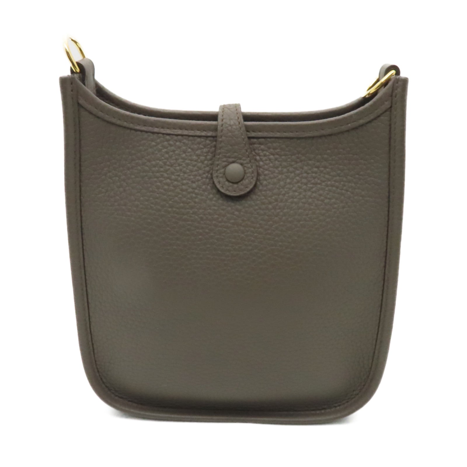 HERMES Clemence皮革Evelyne TPM金扣肩背袋Etain
