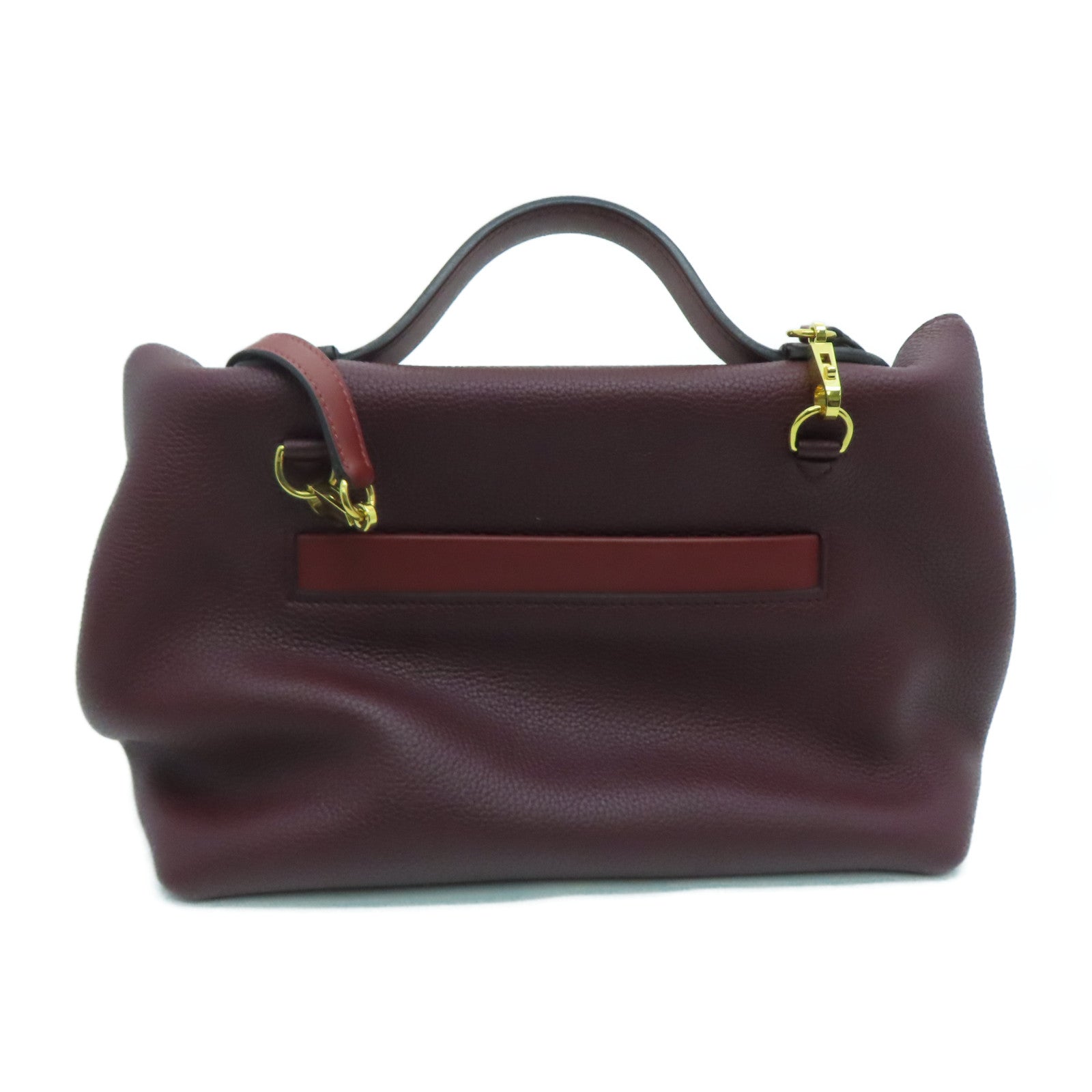 HERMES Clemence皮革24/24 29cm Shoulder Bag金扣肩背袋Rouge H红色