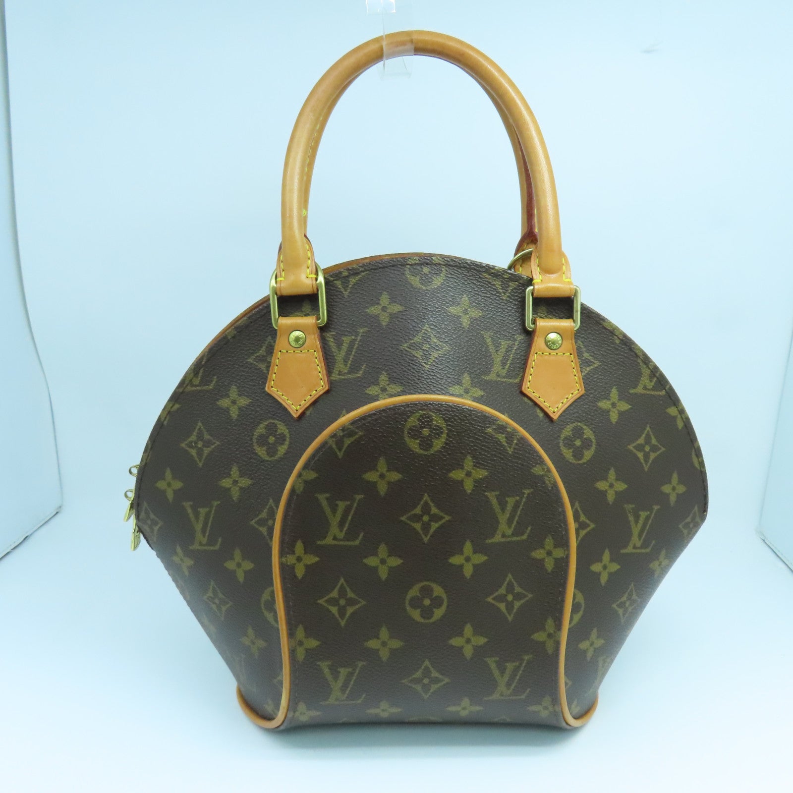 LOUIS VUITTON Monogram Ellipse PM金扣手挽袋啡色