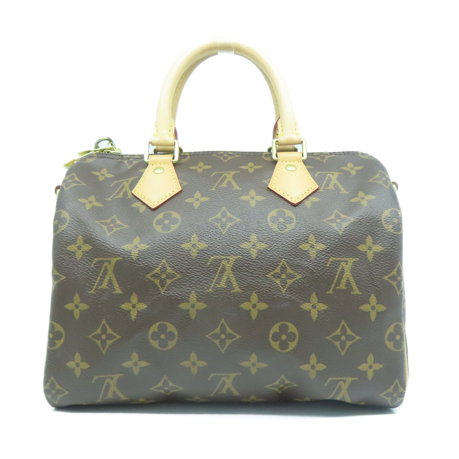 LOUIS VUITTON Monogram Speedy 25 Bandouliere金扣手挽肩背兩用袋啡色