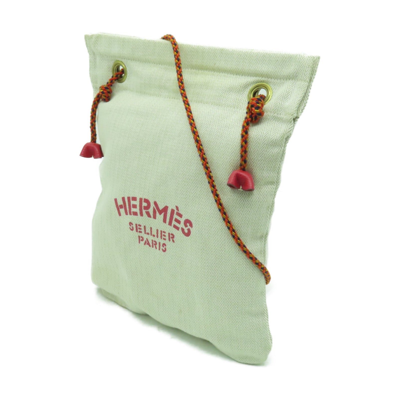 HERMES 帆布Vintage Aline肩背袋米色