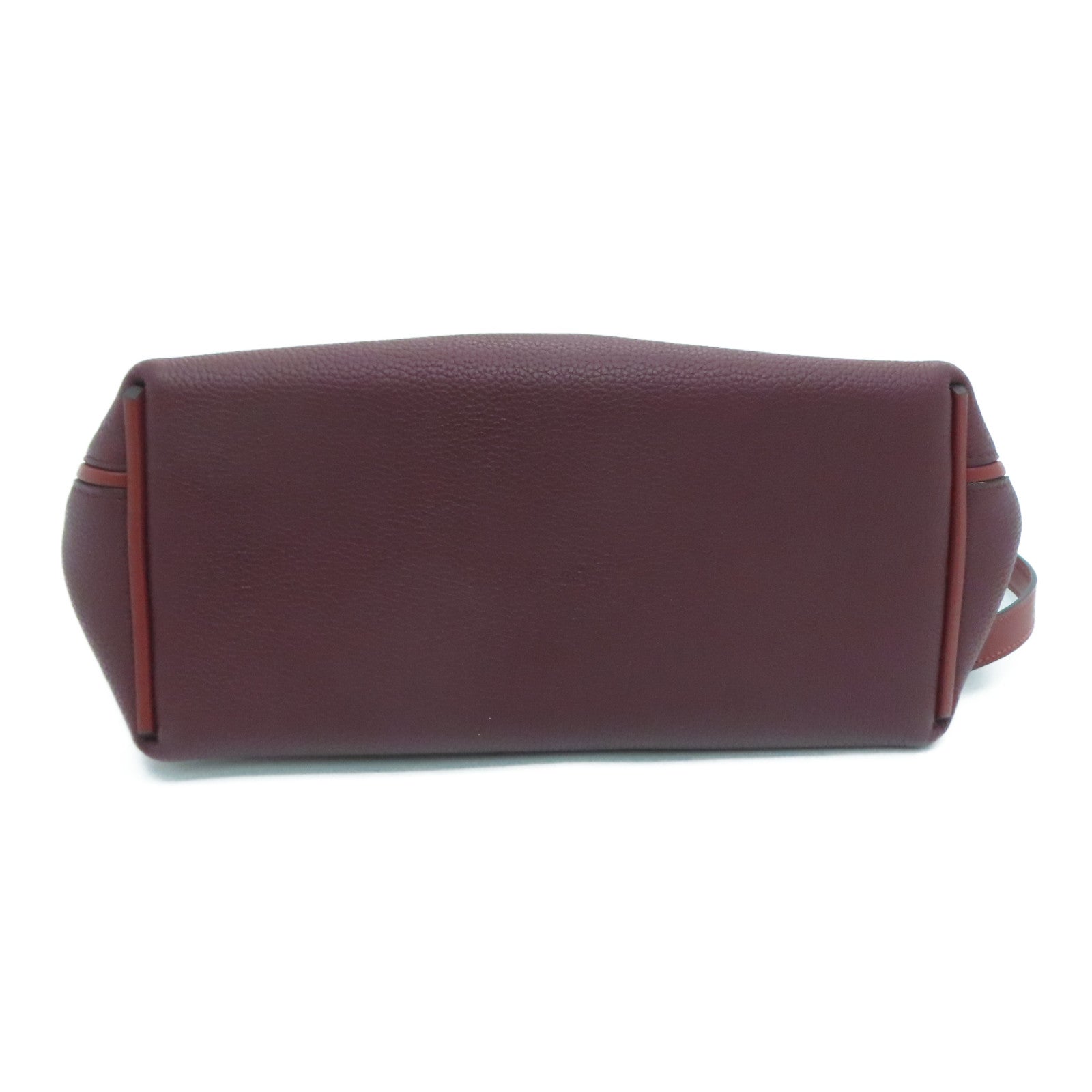 HERMES Clemence皮革24/24 29cm Shoulder Bag金扣肩背袋Rouge H红色