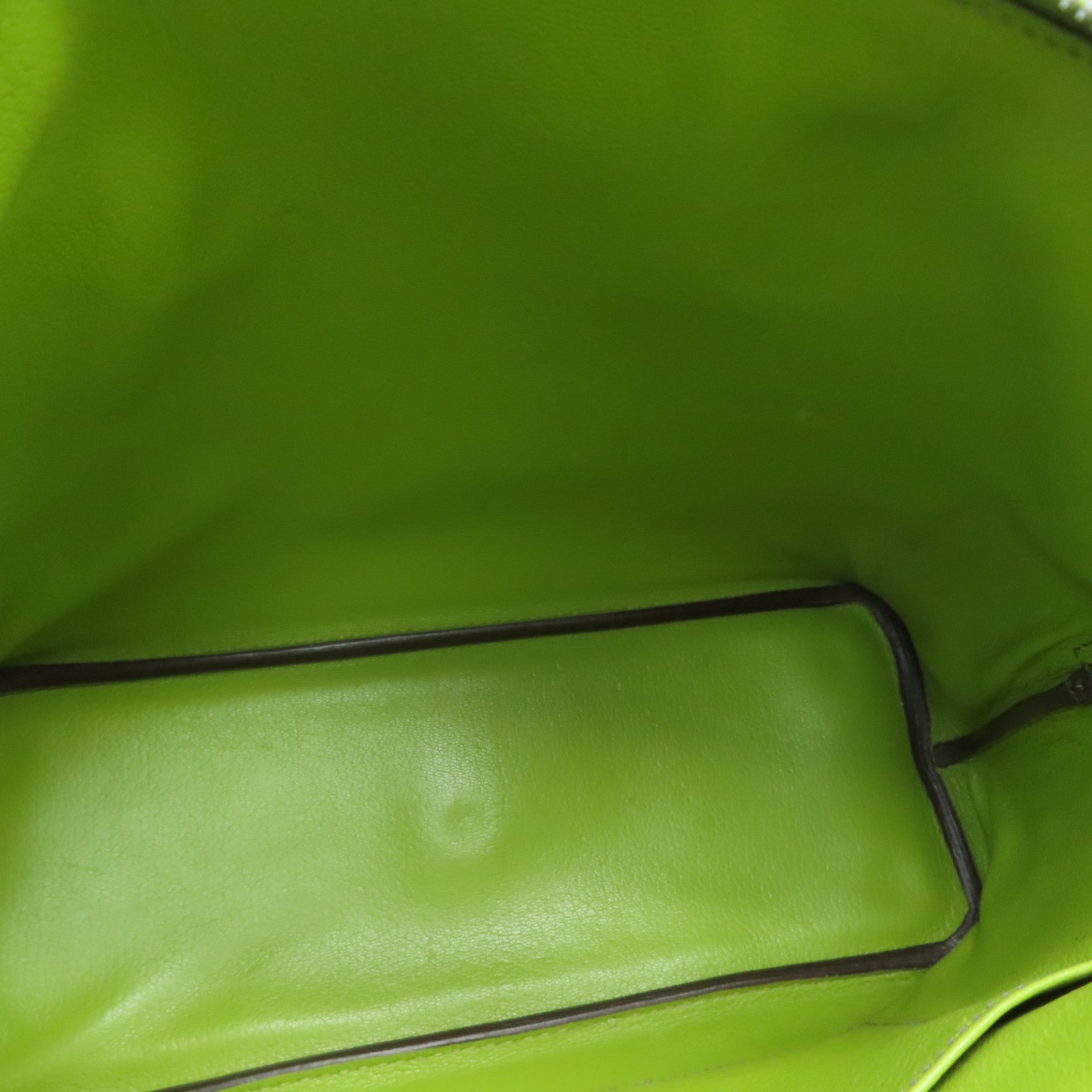 HERMES 【激减优惠】Togo皮革Bolide 1923银扣手挽肩背两用袋Anis Green/绿色