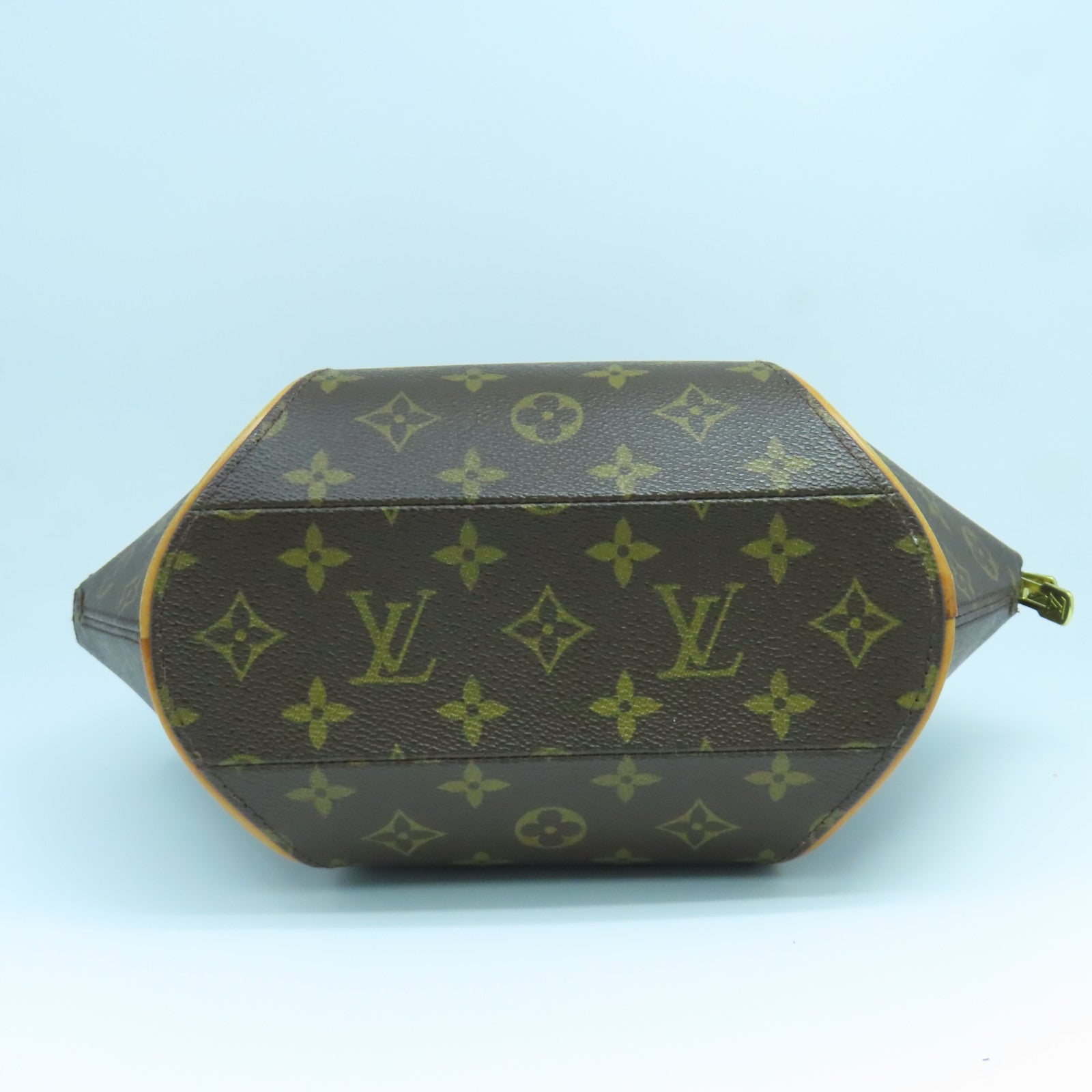 LOUIS VUITTON Monogram Ellipse PM金扣手挽袋啡色