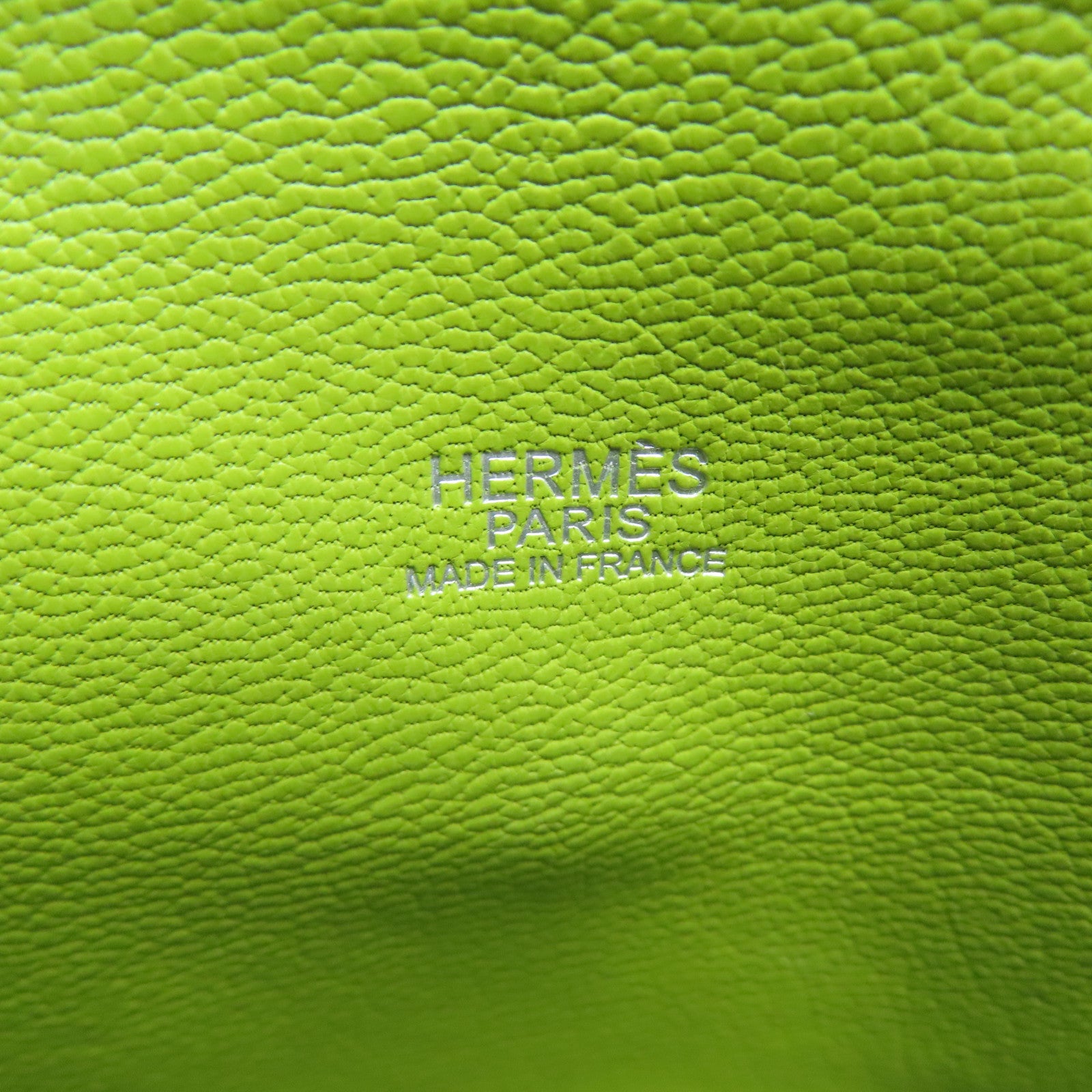 HERMES 【激减优惠】Togo皮革Bolide 1923银扣手挽肩背两用袋Anis Green/绿色
