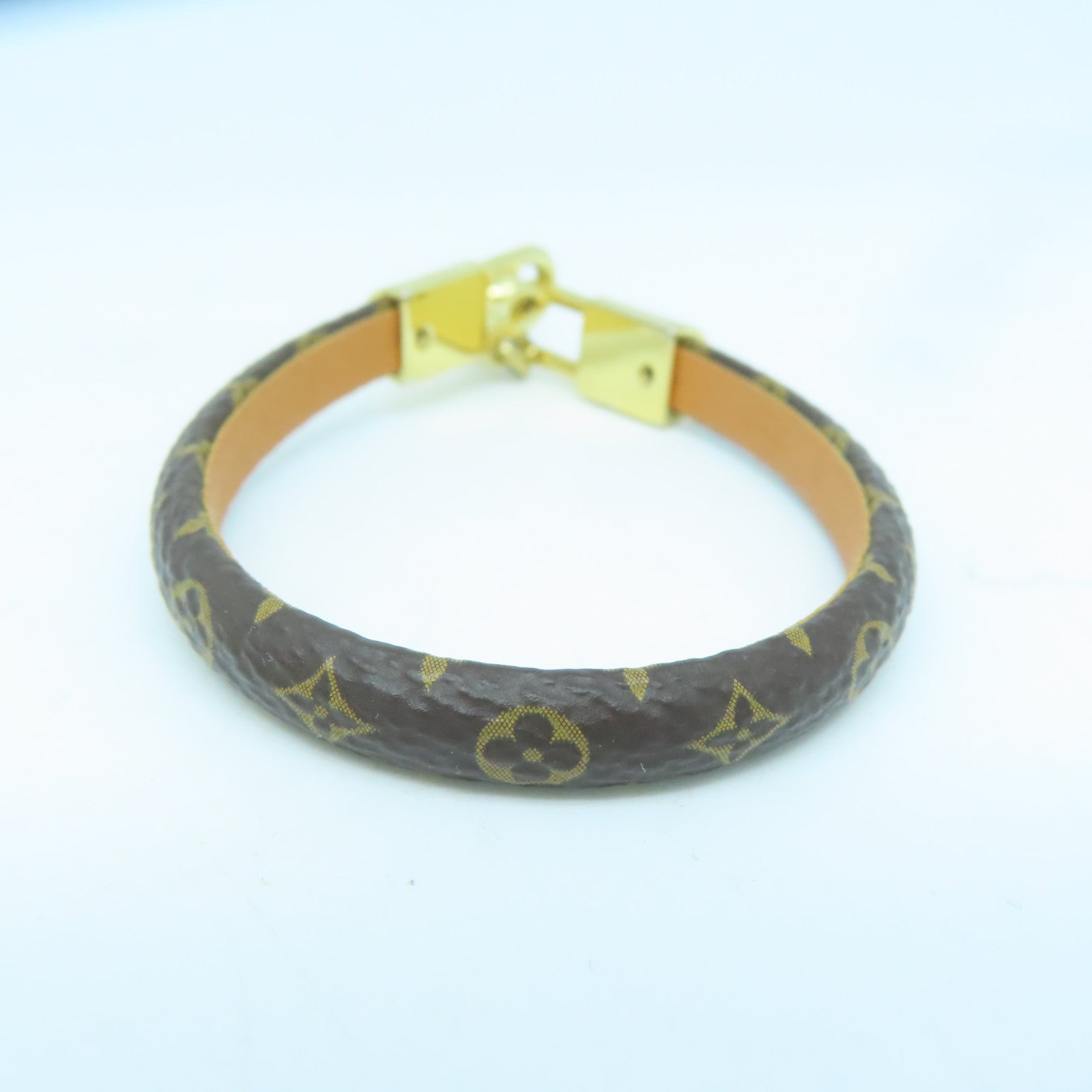 LOUIS VUITTON Monogram Brasserie Vivienne Bracelet金扣手鐲15cm