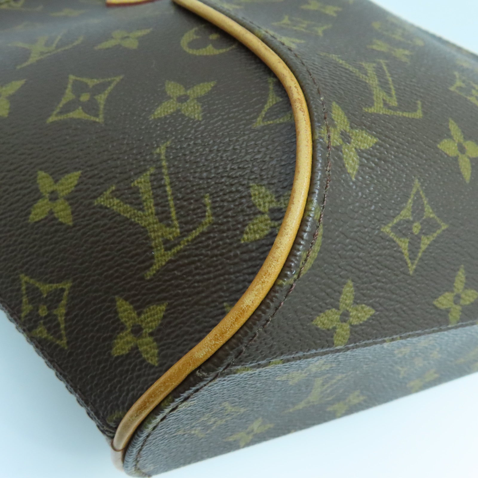 LOUIS VUITTON Monogram Ellipse PM金扣手挽袋啡色