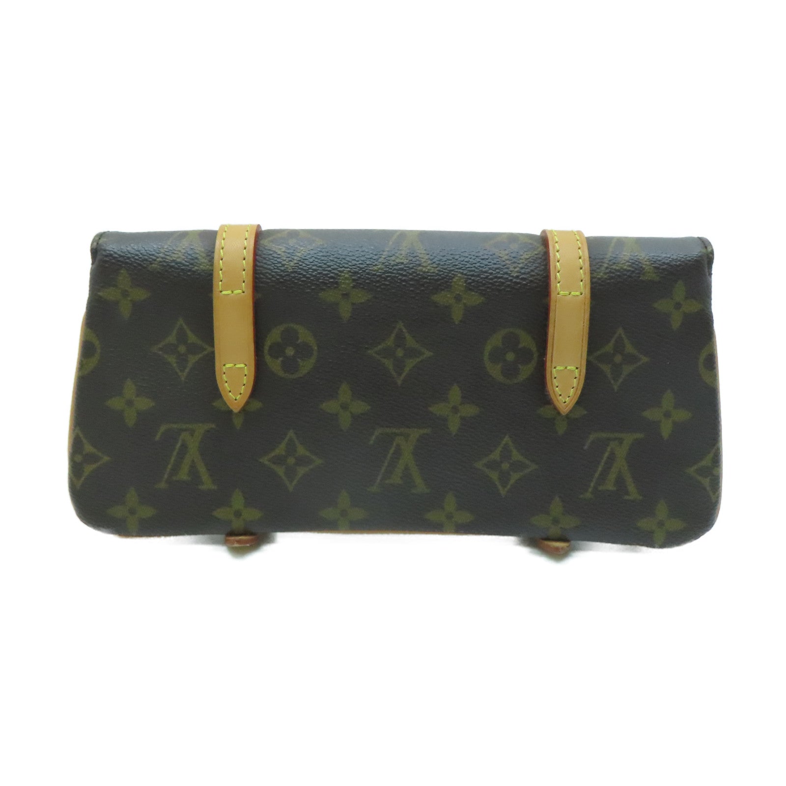 LOUIS VUITTON Monogram Pochette Marelle金扣肩背袋/腰包啡色